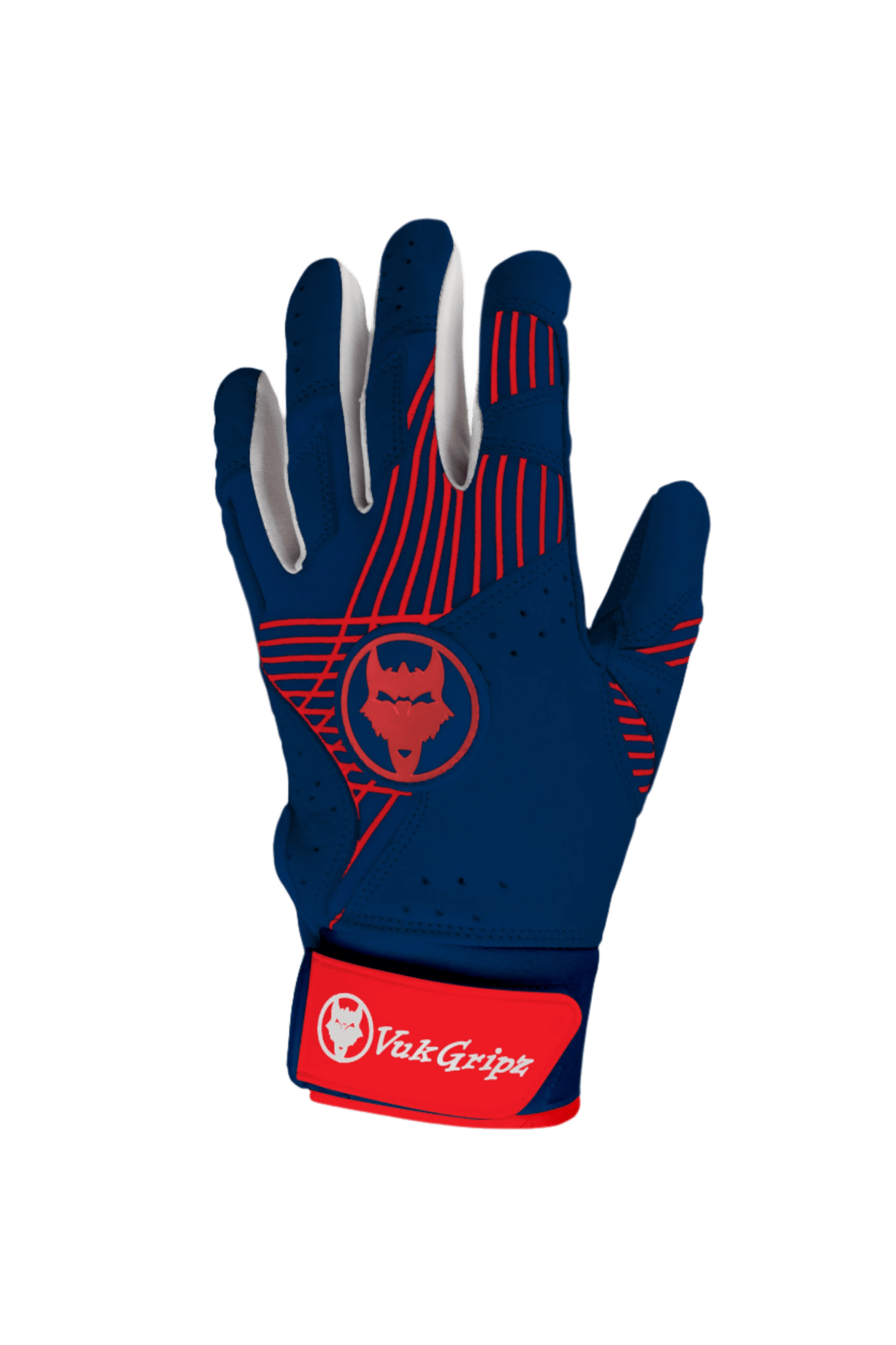 Prowler Red & Navy Batting Gloves - Maximum Velocity Sports