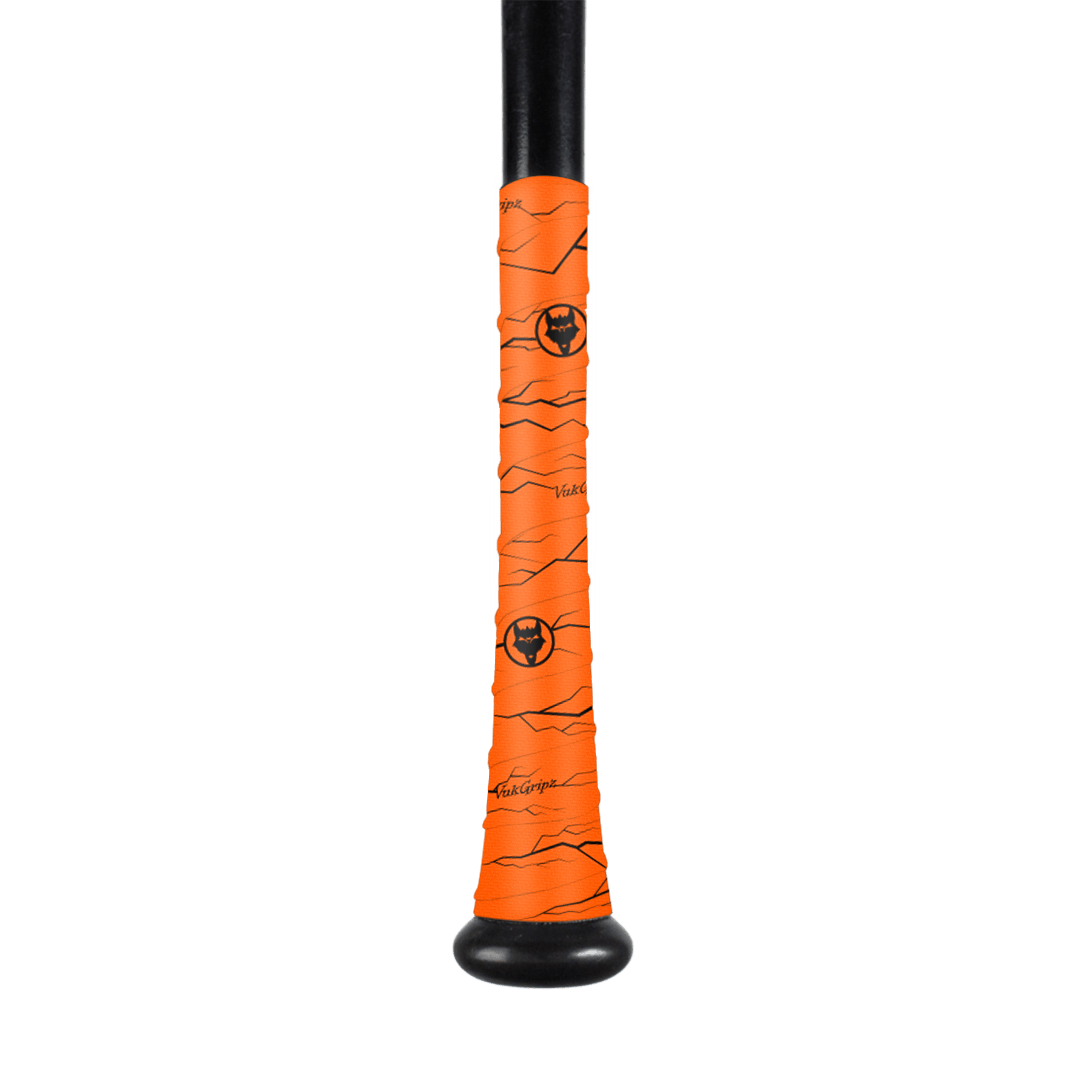 Pulse Orange Bat Grip Tape with Black - Maximum Velocity Sports