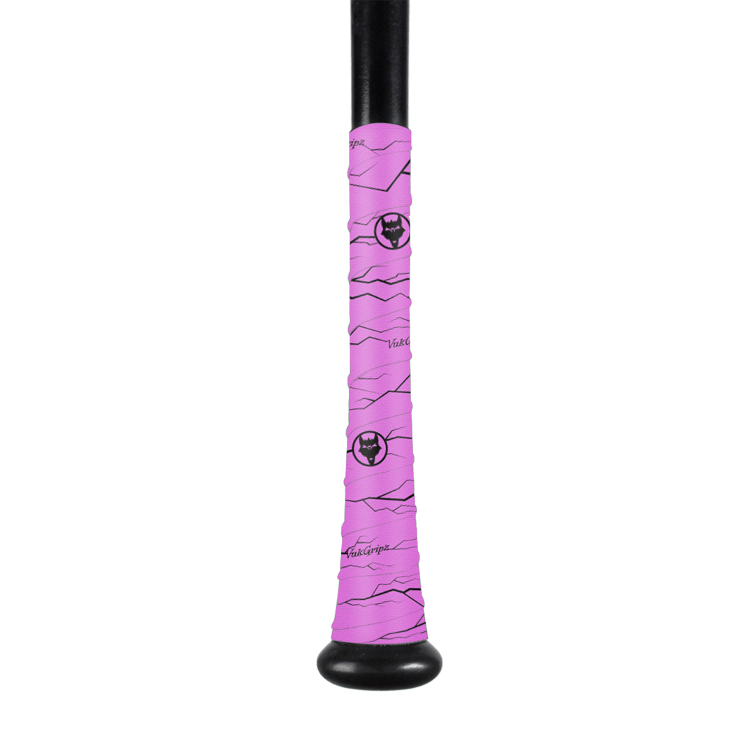 Pulse Pink Bat Grip Tape with Black - Maximum Velocity Sports