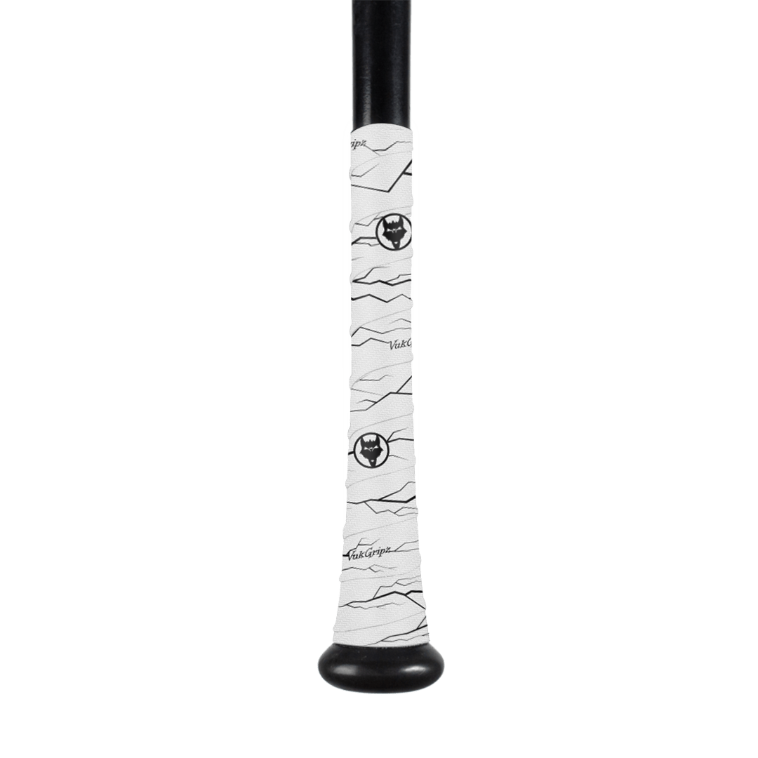Pulse White Bat Grip Tape with Black - Maximum Velocity Sports
