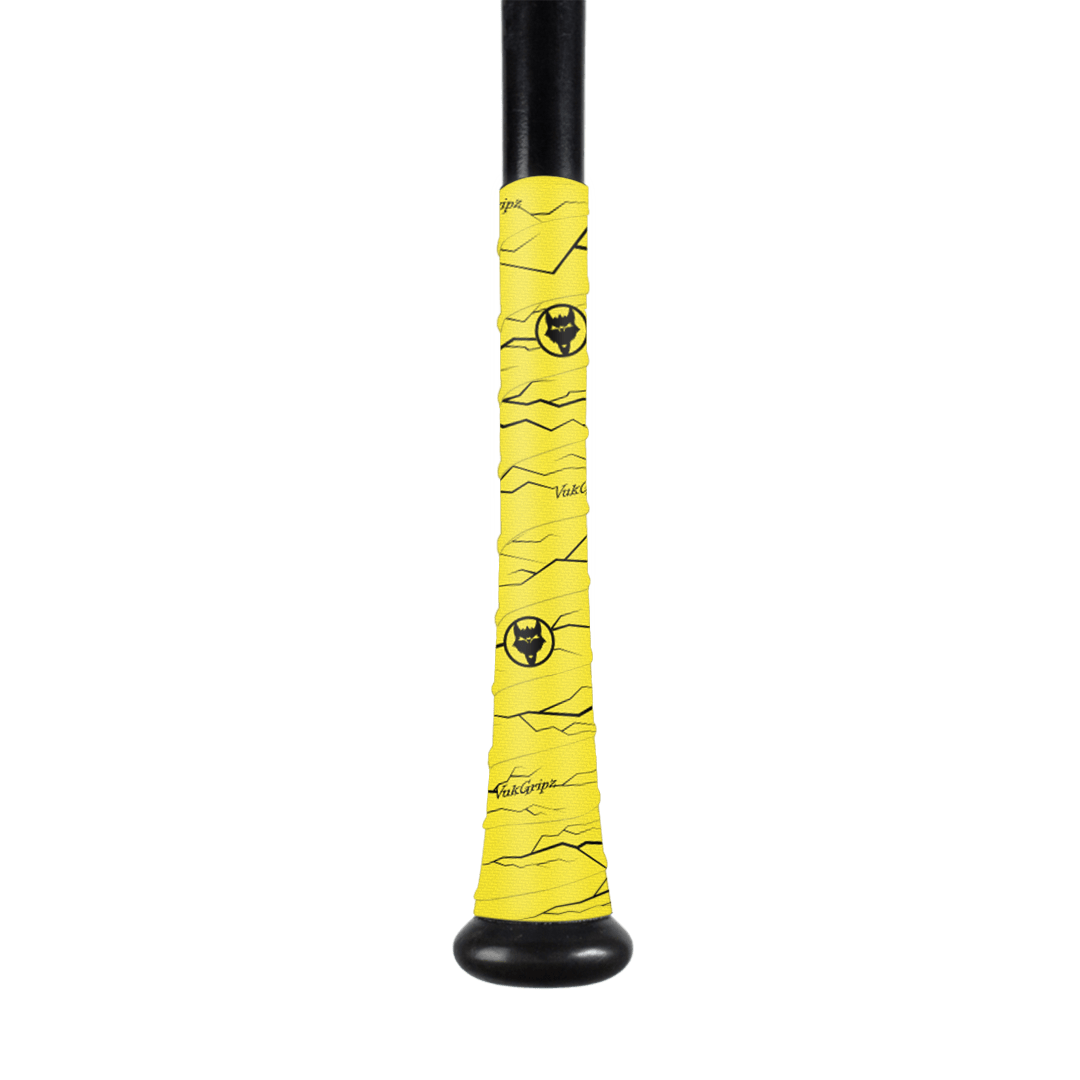 Pulse Yellow Bat Grip Tape with Black - Maximum Velocity Sports