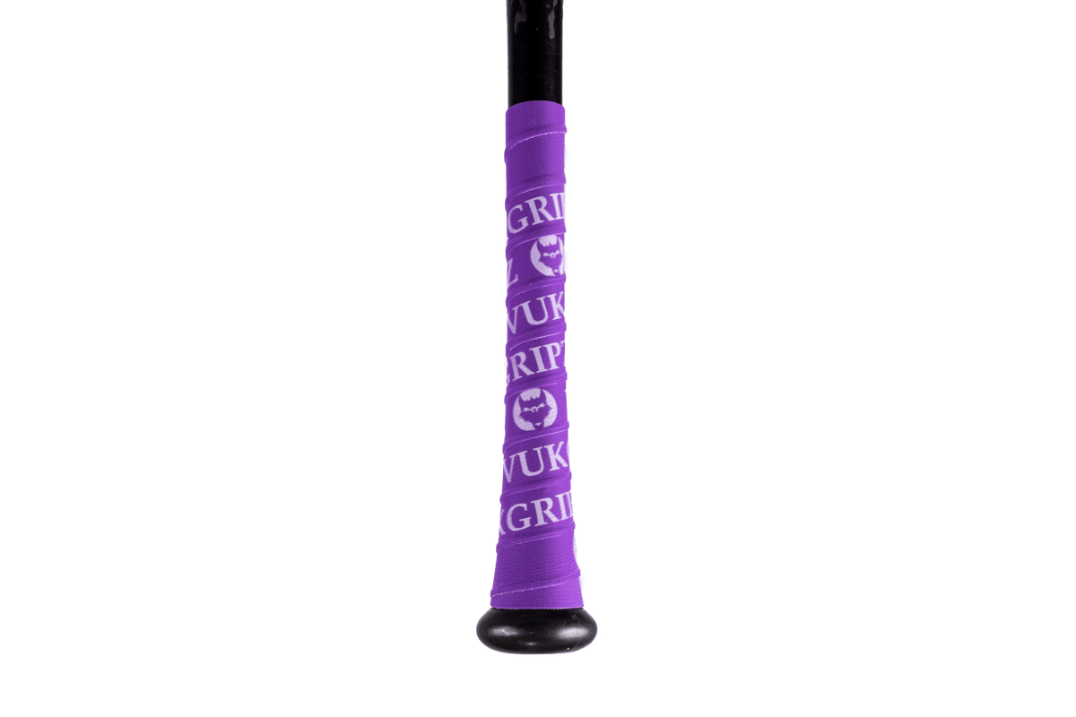 Purple Bat Grip Tape with White - Maximum Velocity Sports
