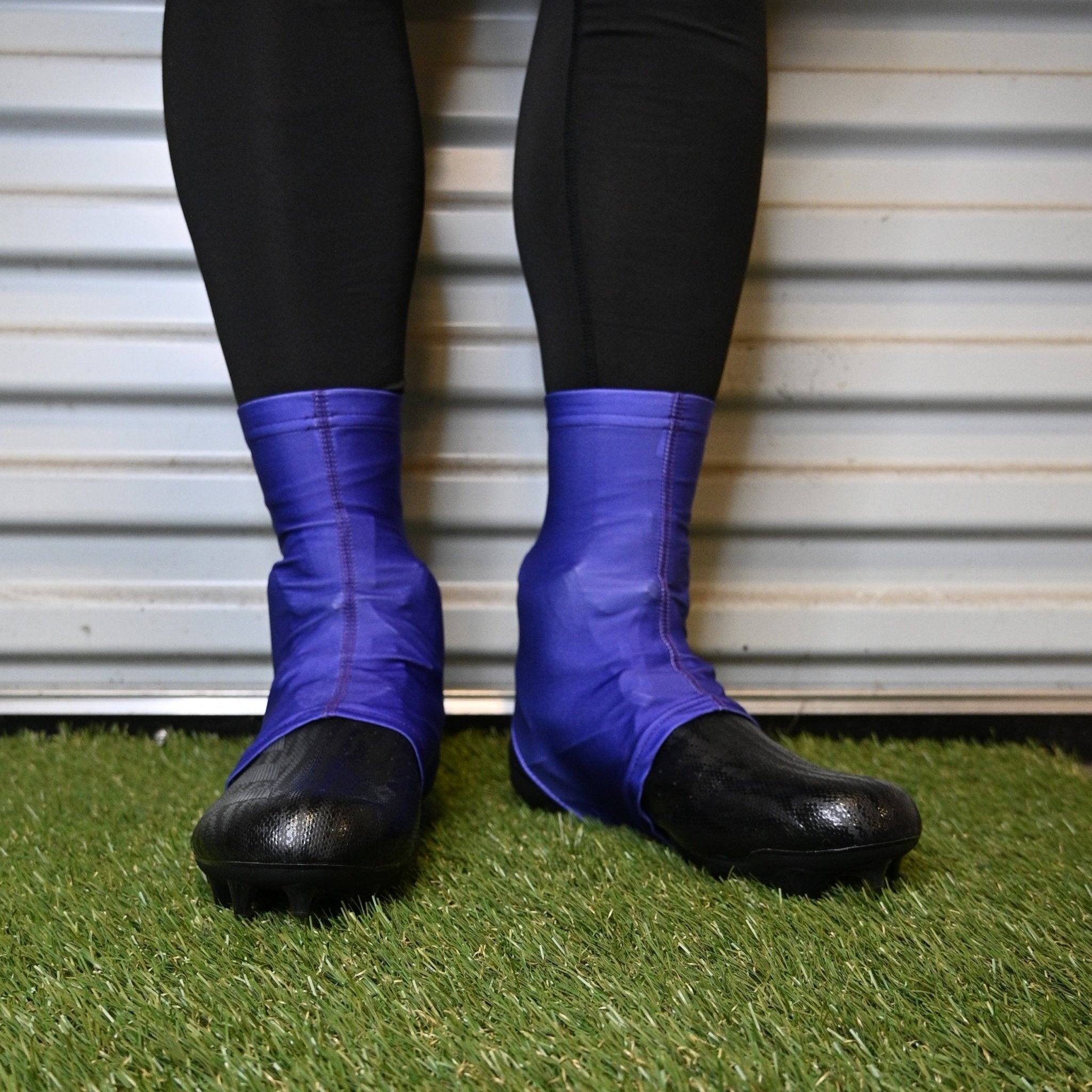 Purple Cleat Covers (Spats) - Maximum Velocity Sports