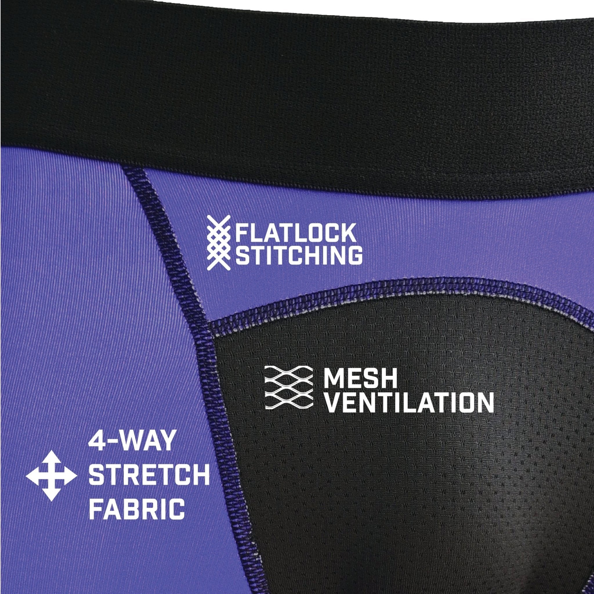 Purple Compression Tights - Maximum Velocity Sports