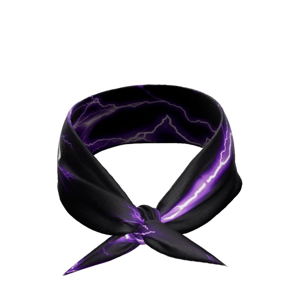 Purple Lightning Tie Headband - Maximum Velocity Sports