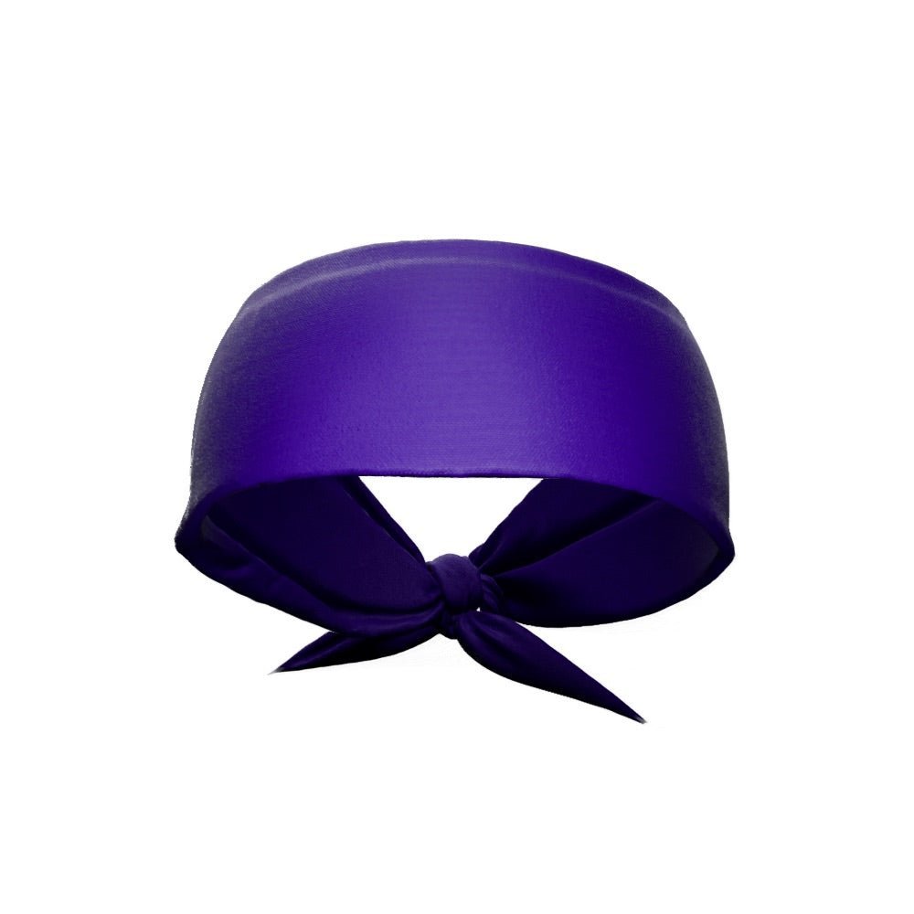 Purple Tie Headband - Maximum Velocity Sports