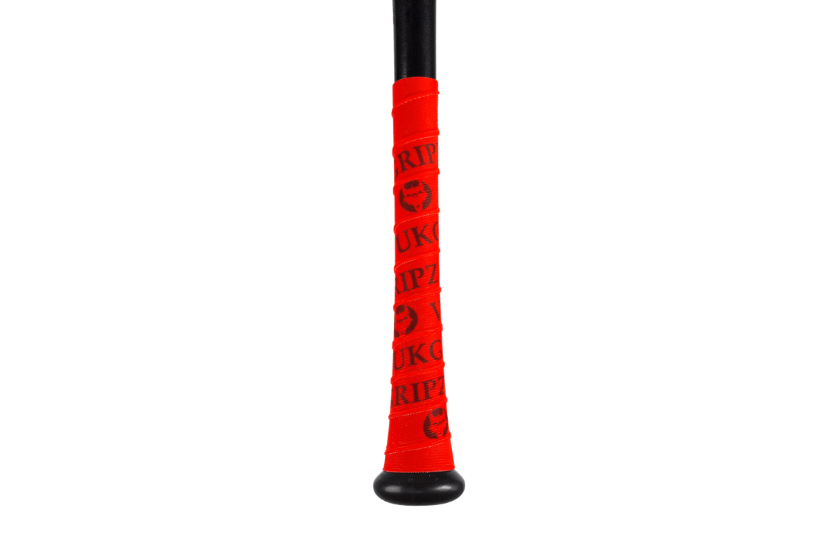 Red Bat Grip Tape with Black - Maximum Velocity Sports