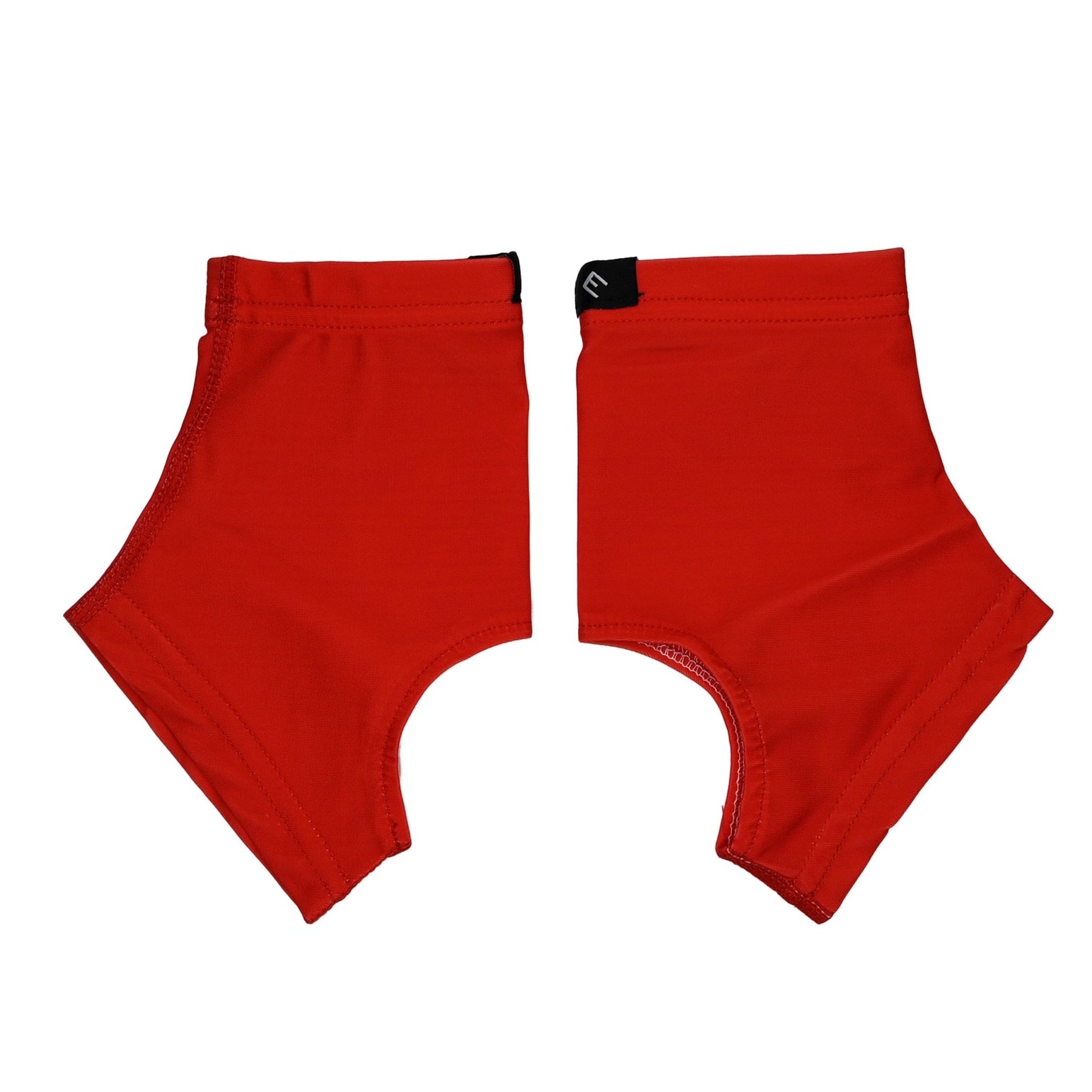Red Cleat Covers (Spats) - Maximum Velocity Sports