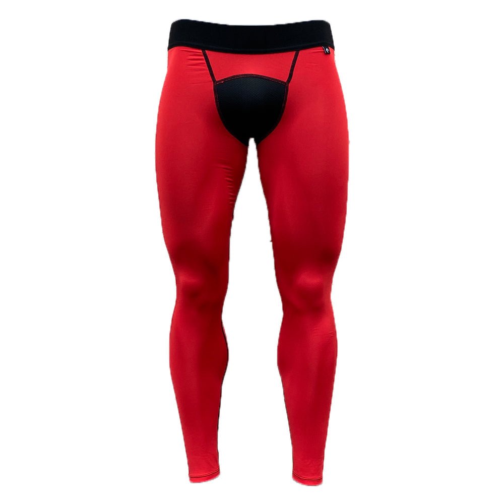 Red Compression Tights - Maximum Velocity Sports