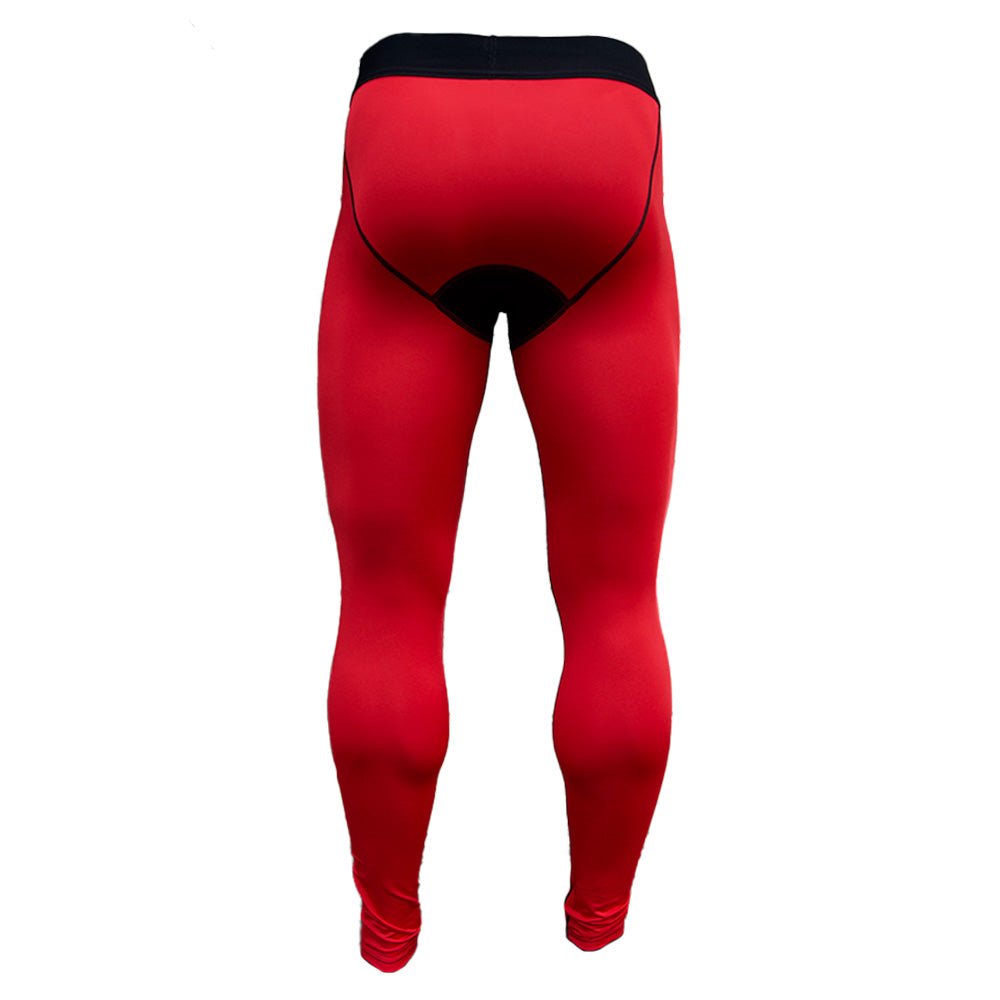 Red Compression Tights - Maximum Velocity Sports