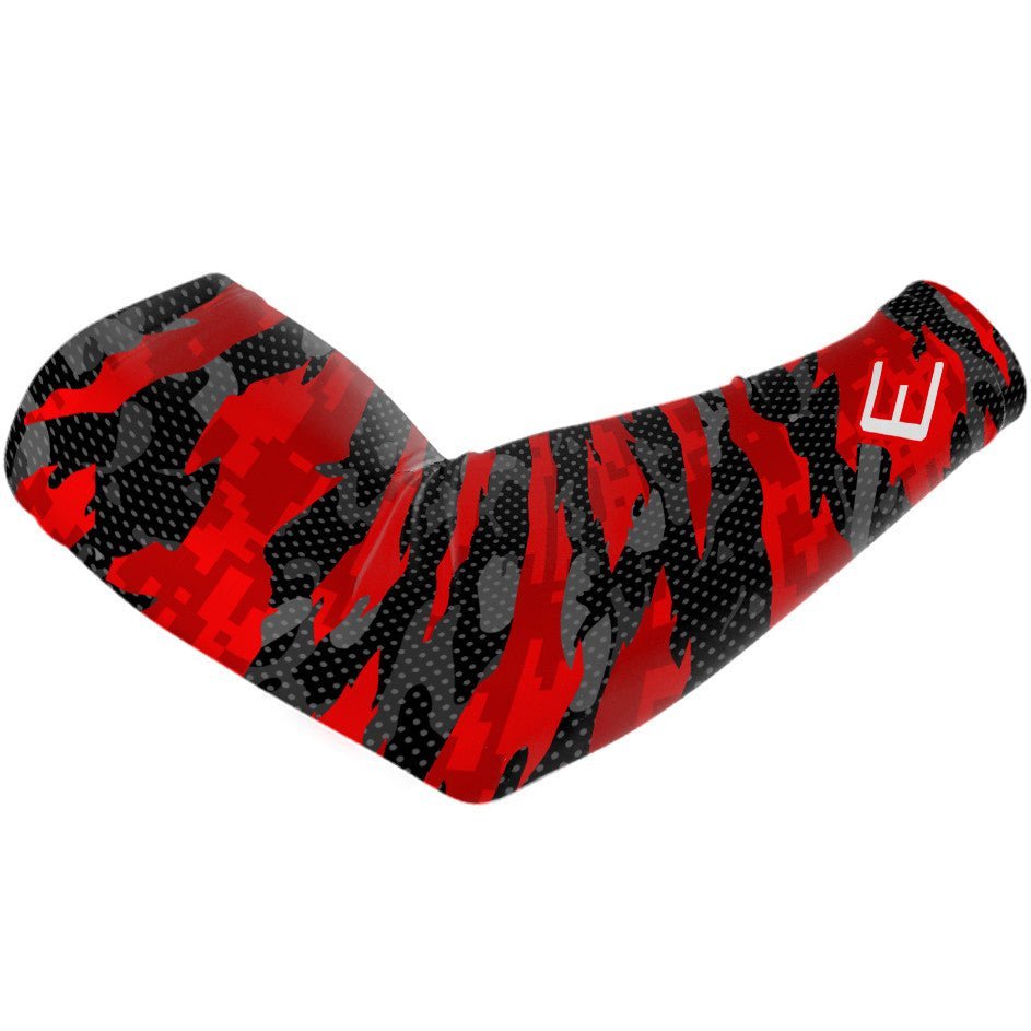 Red Fierce Arm Sleeve - Maximum Velocity Sports