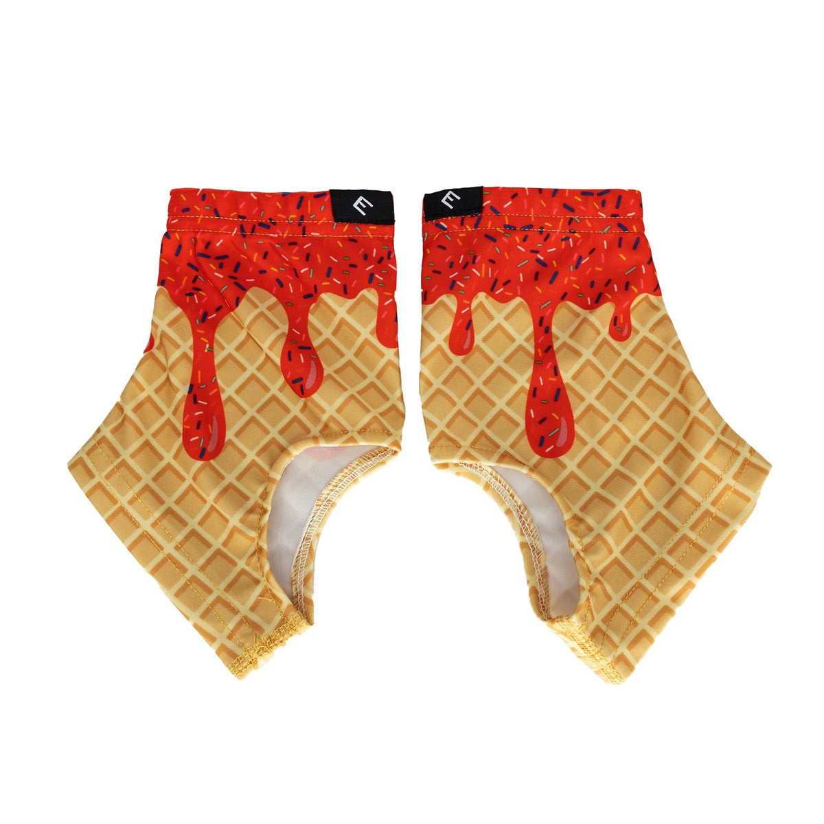 Red Ice Cream Cleat Covers (Spats) - Maximum Velocity Sports