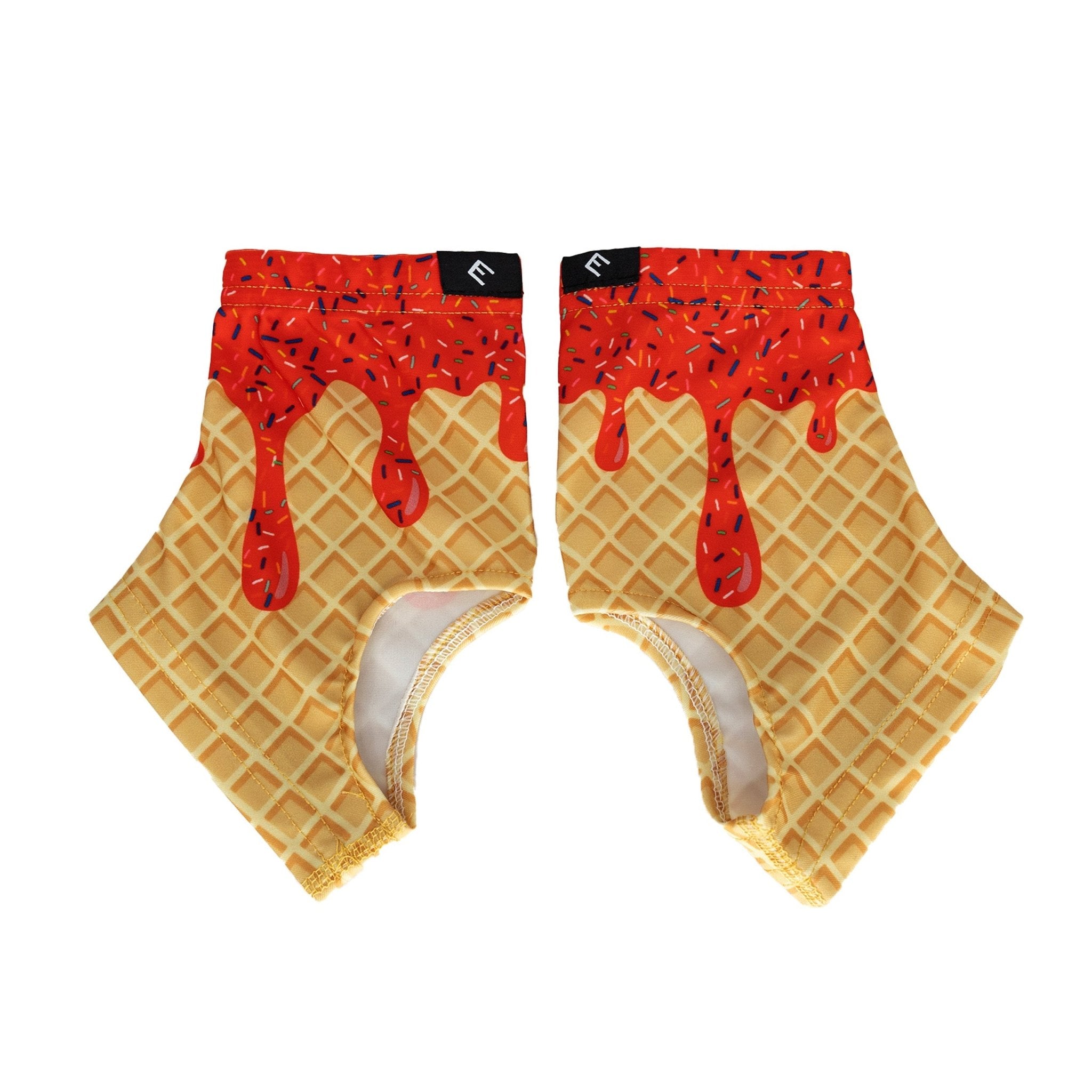 Red Ice Cream Cleat Covers (Spats) - Maximum Velocity Sports