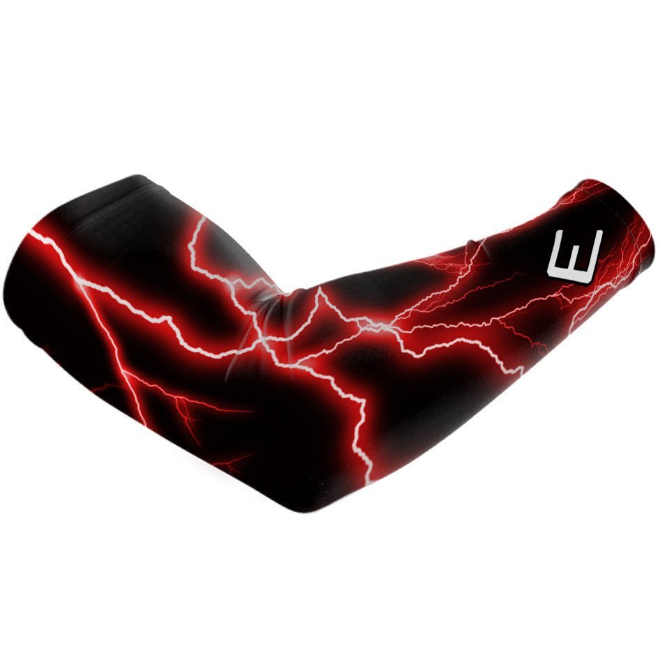 Red Lightning Arm Sleeve - Maximum Velocity Sports