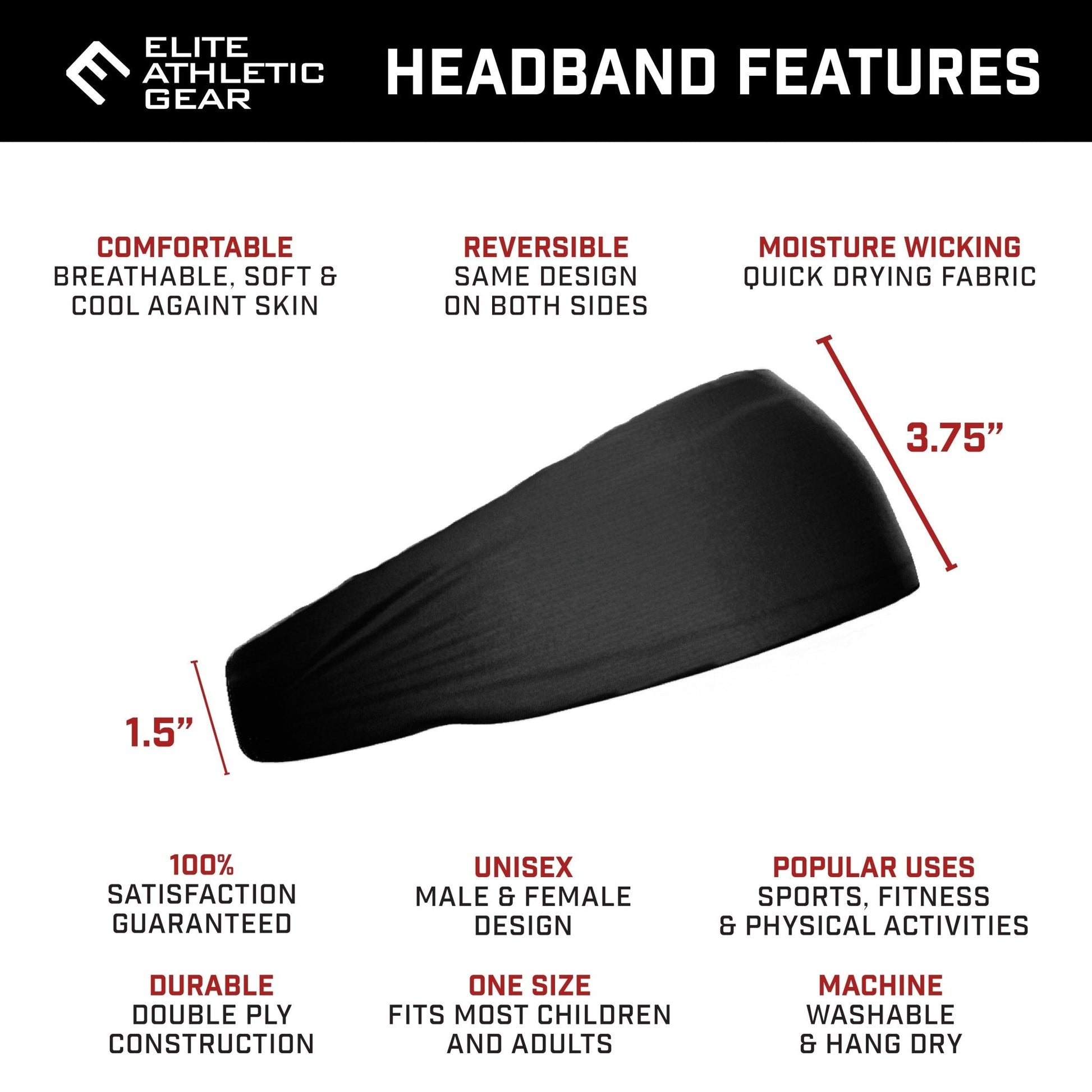 Red Lightning Headband - Maximum Velocity Sports