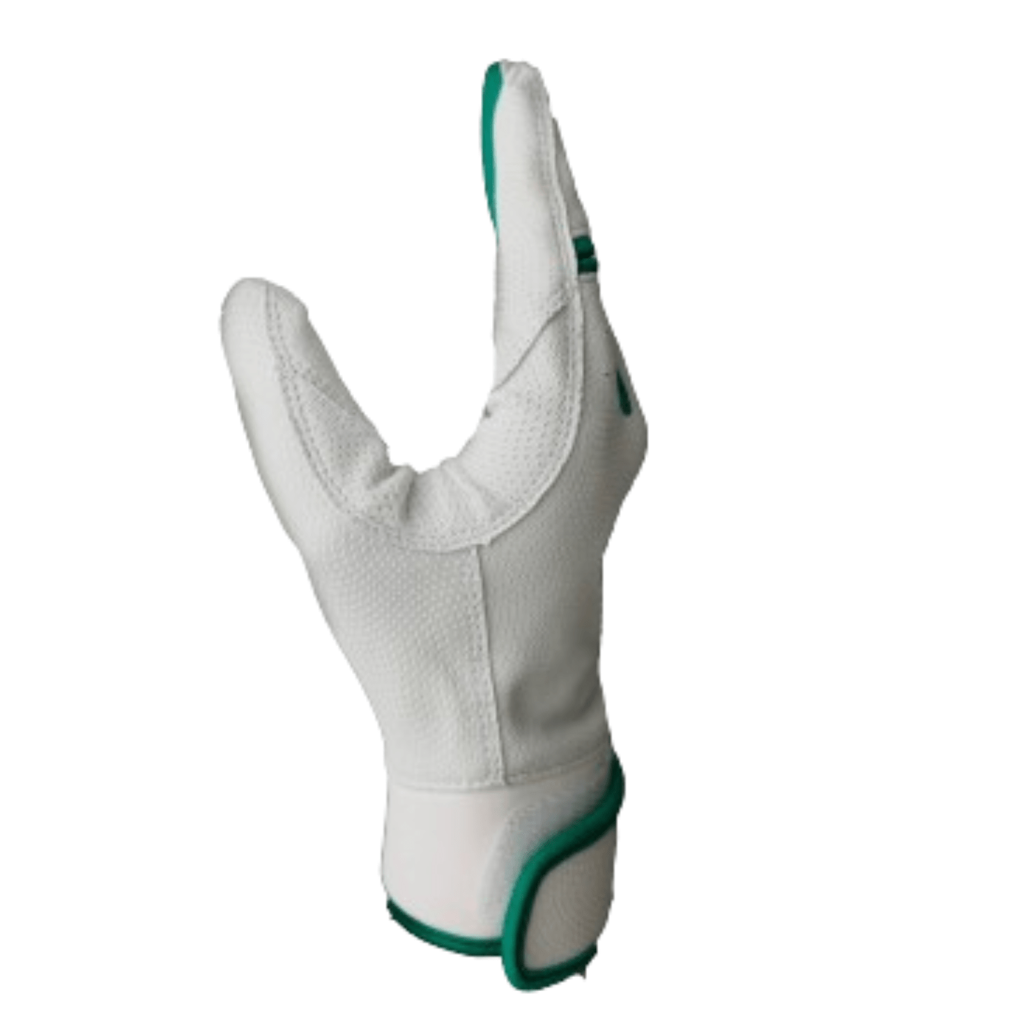 Resilient Championship Fastpitch Batting gloves - White and Green - Maximum Velocity Sports