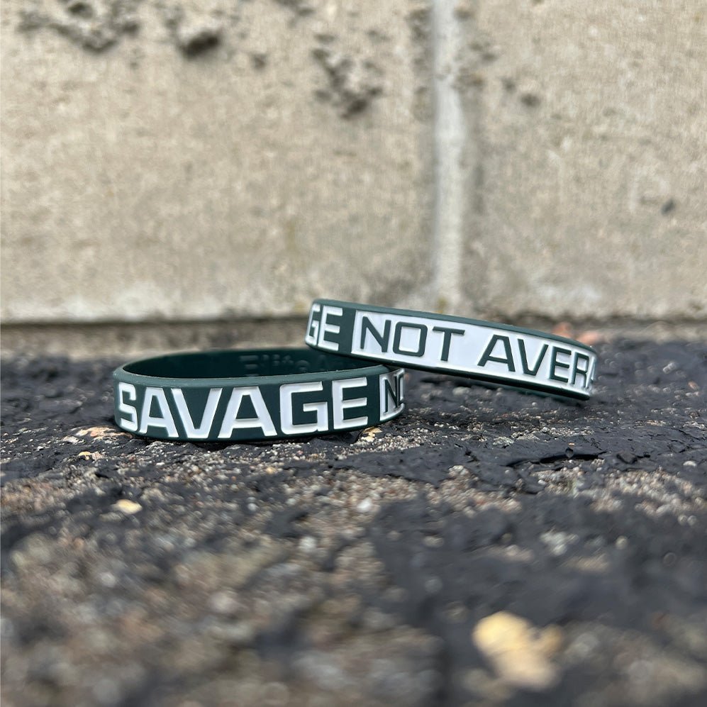 SAVAGE NOT AVERAGE Wristband - Maximum Velocity Sports