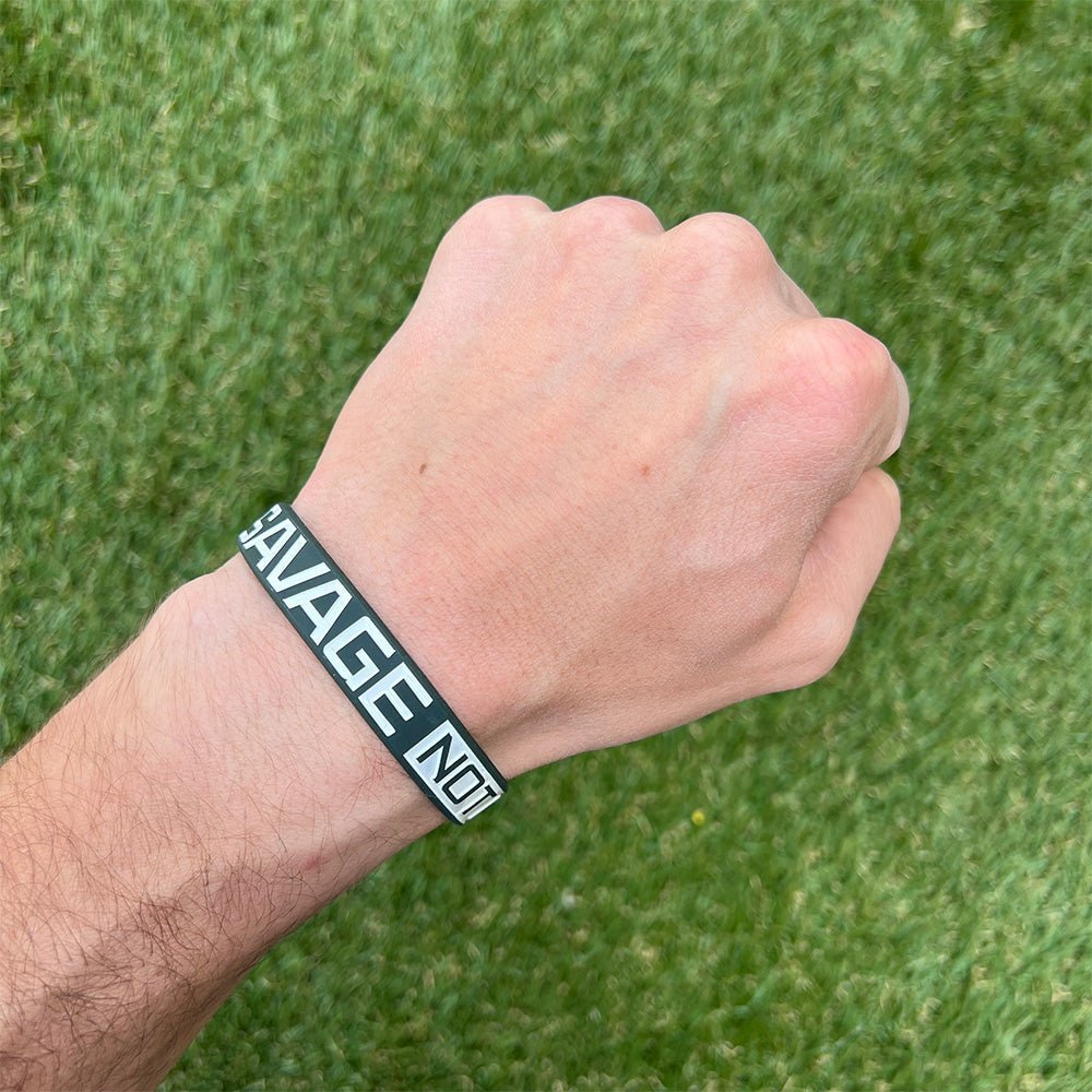 SAVAGE NOT AVERAGE Wristband - Maximum Velocity Sports