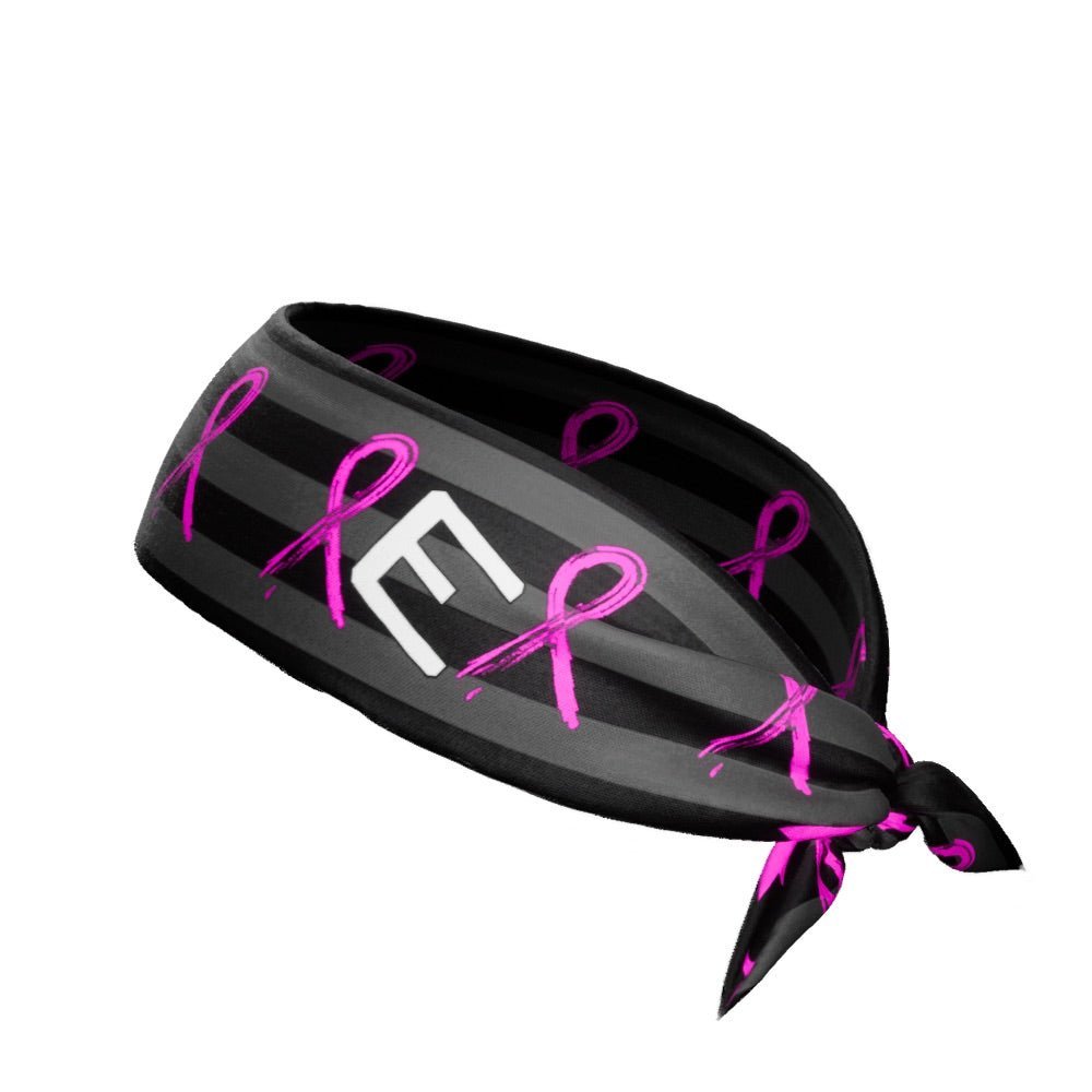 Shadow USA Flag - Breast Cancer Awareness Tie Headband - Maximum Velocity Sports