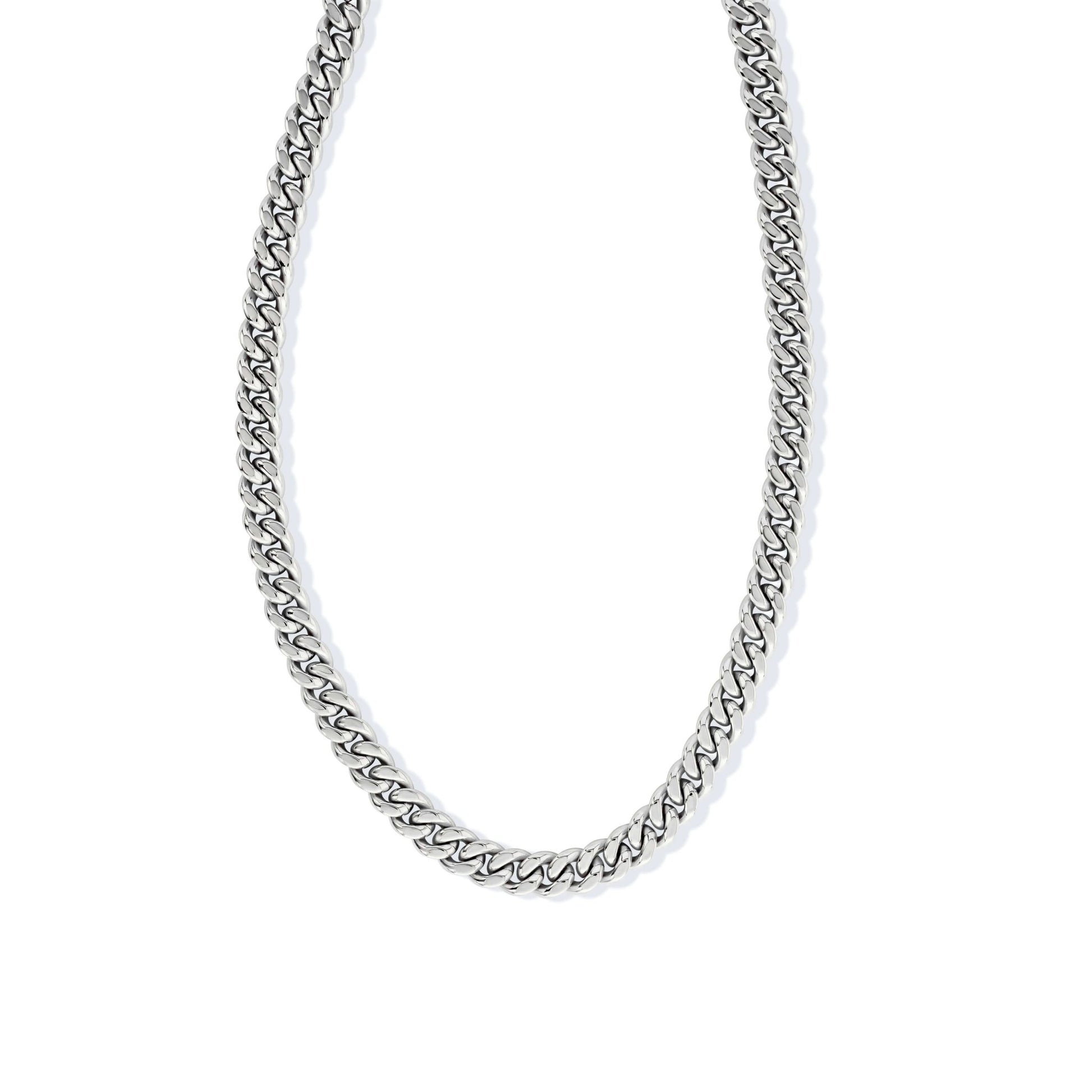 Silver Cuban Link Chain | 8mm | Stainless Steel - Maximum Velocity Sports