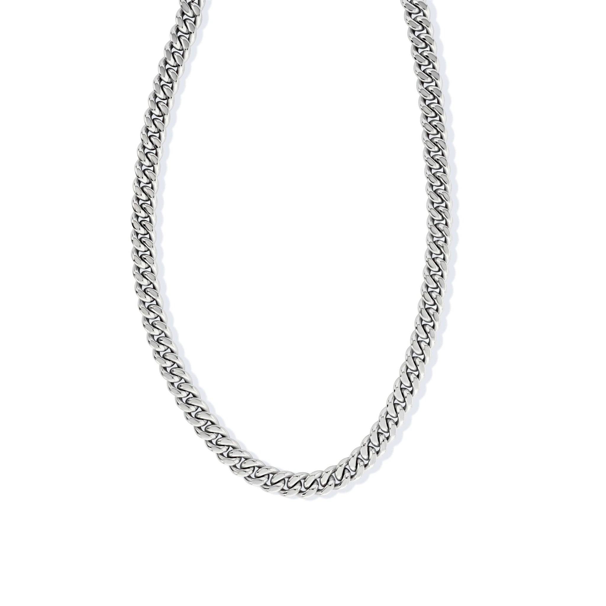 Silver Cuban Link Chain | 8mm | Stainless Steel - Maximum Velocity Sports