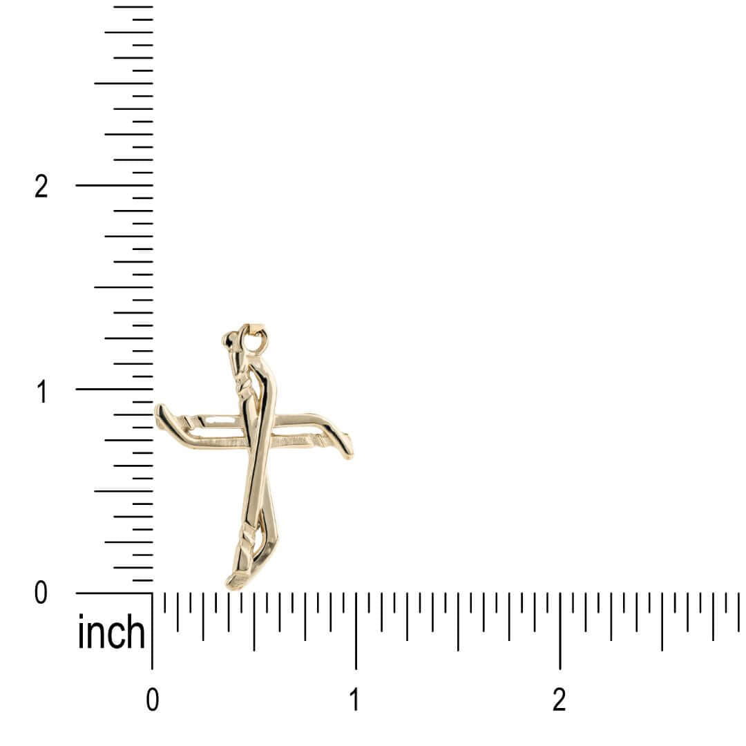 Slap Shot Hockey Cross Necklace - Maximum Velocity Sports