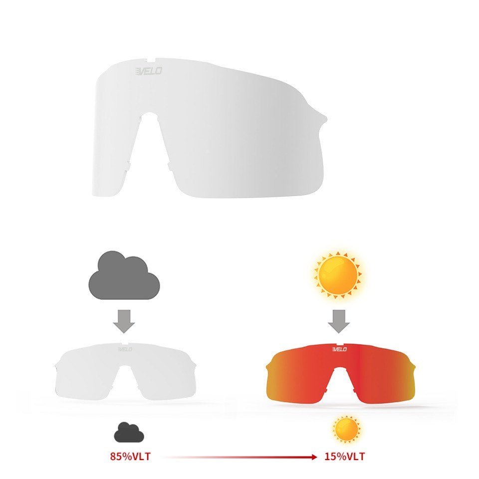 Slider & Cutter Lens - Gen1 & Gen2 - Photochromic - Large Adult - Maximum Velocity Sports