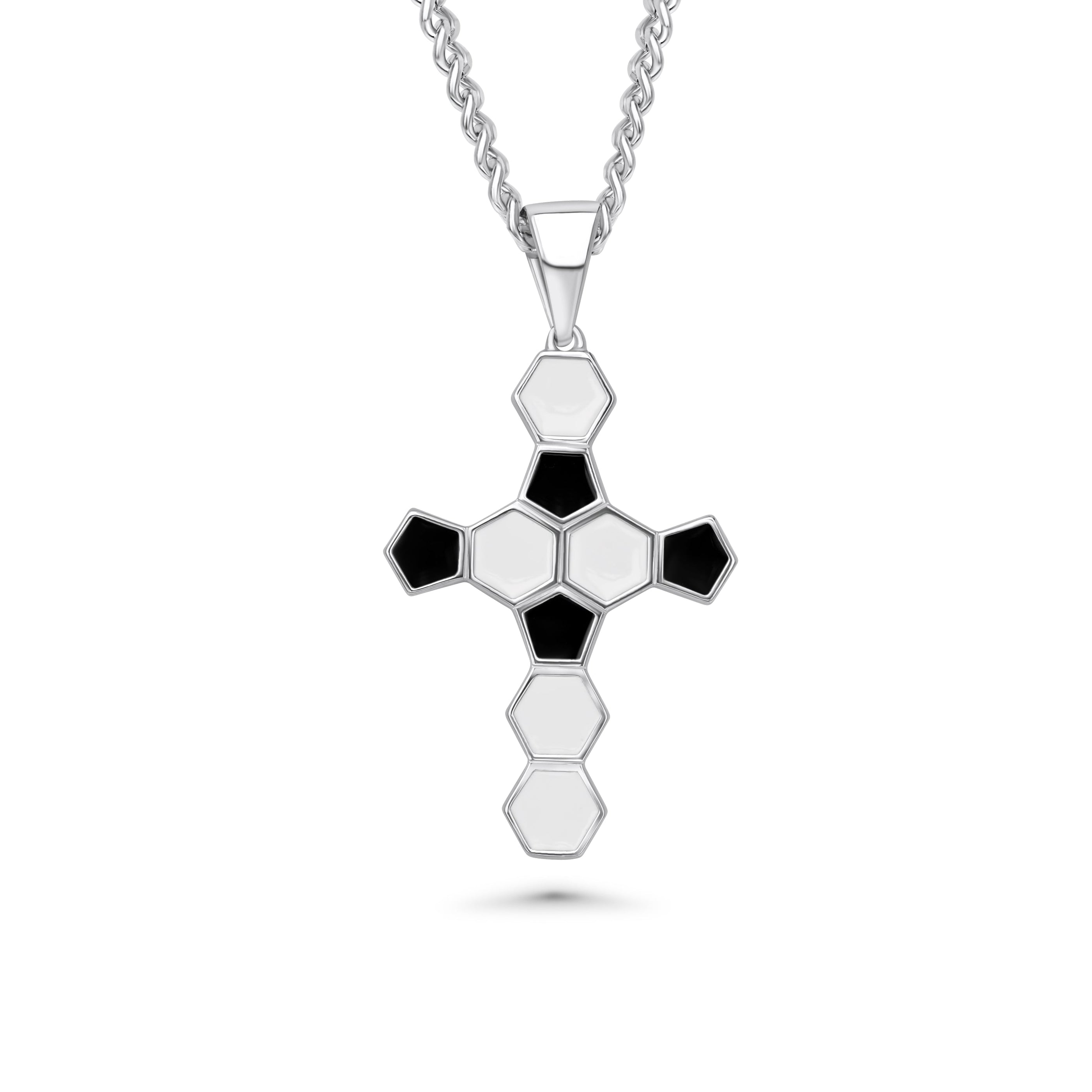 Soccer Ball Cross Necklace