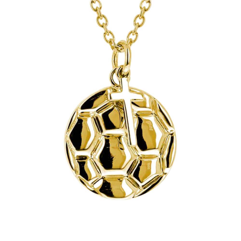 Soccer Ball Dangle Cross Necklace - Maximum Velocity Sports