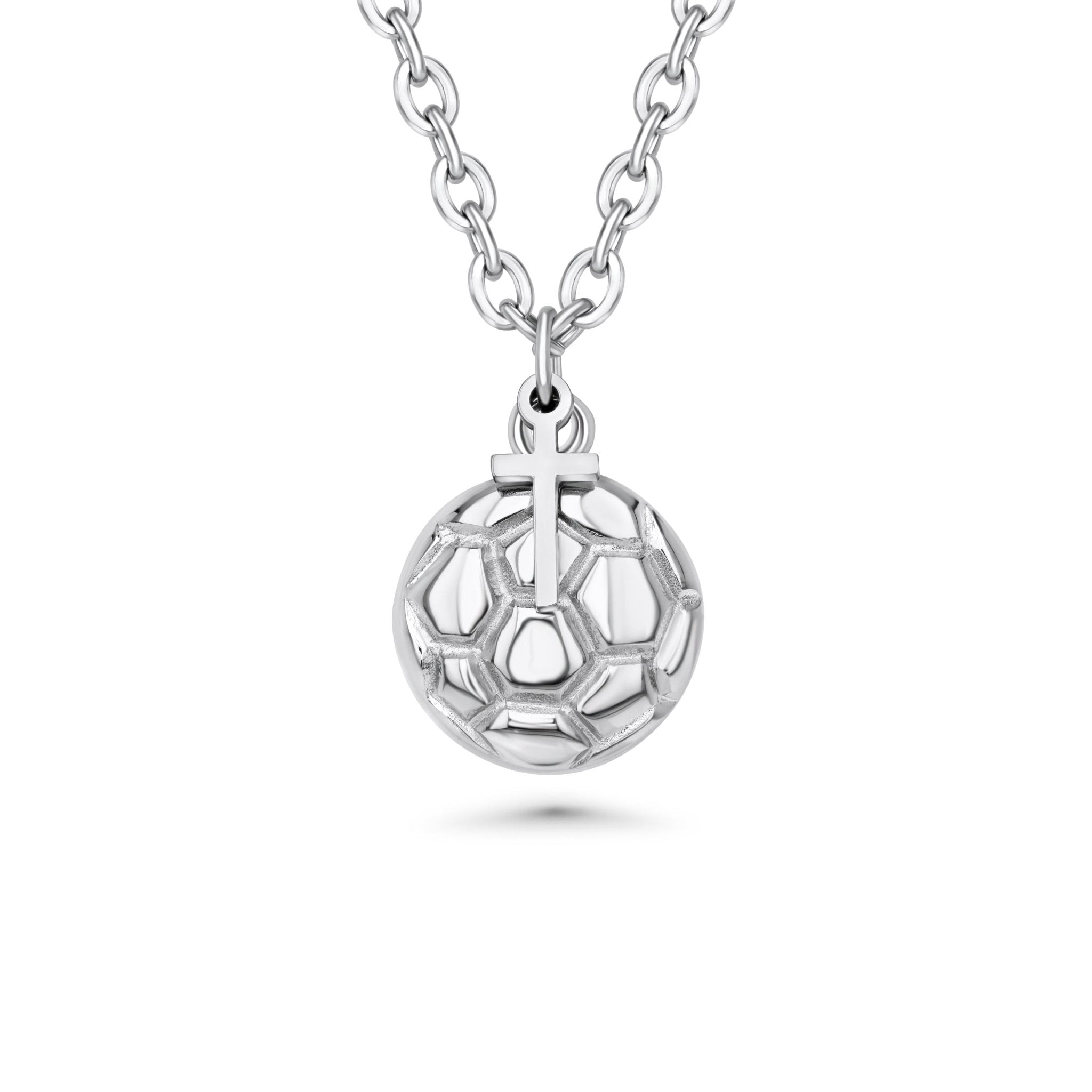 Soccer Ball Dangle Cross Necklace - Maximum Velocity Sports