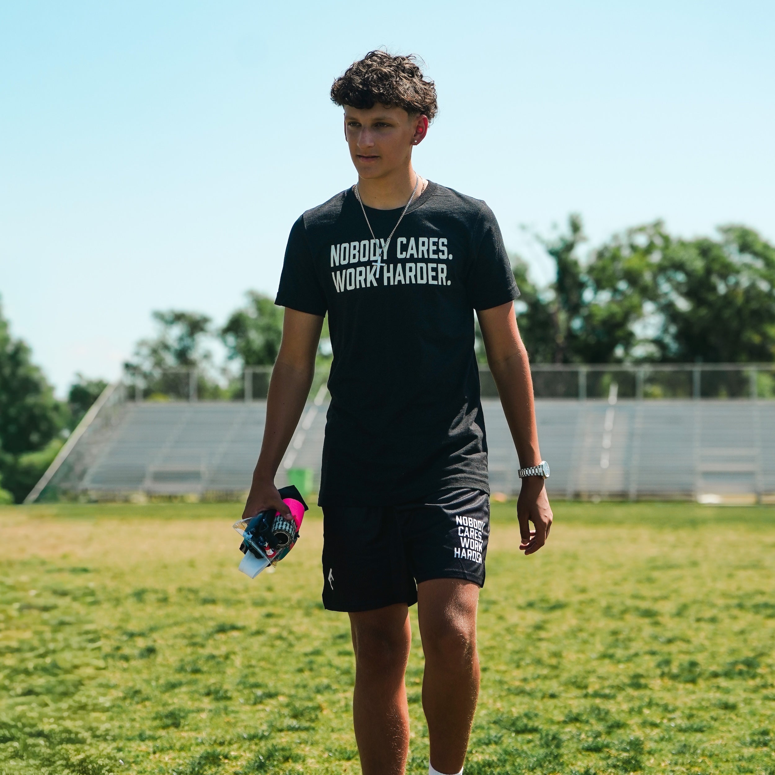 Nobody Cares. Work Harder. Shorts - Maximum Velocity Sports