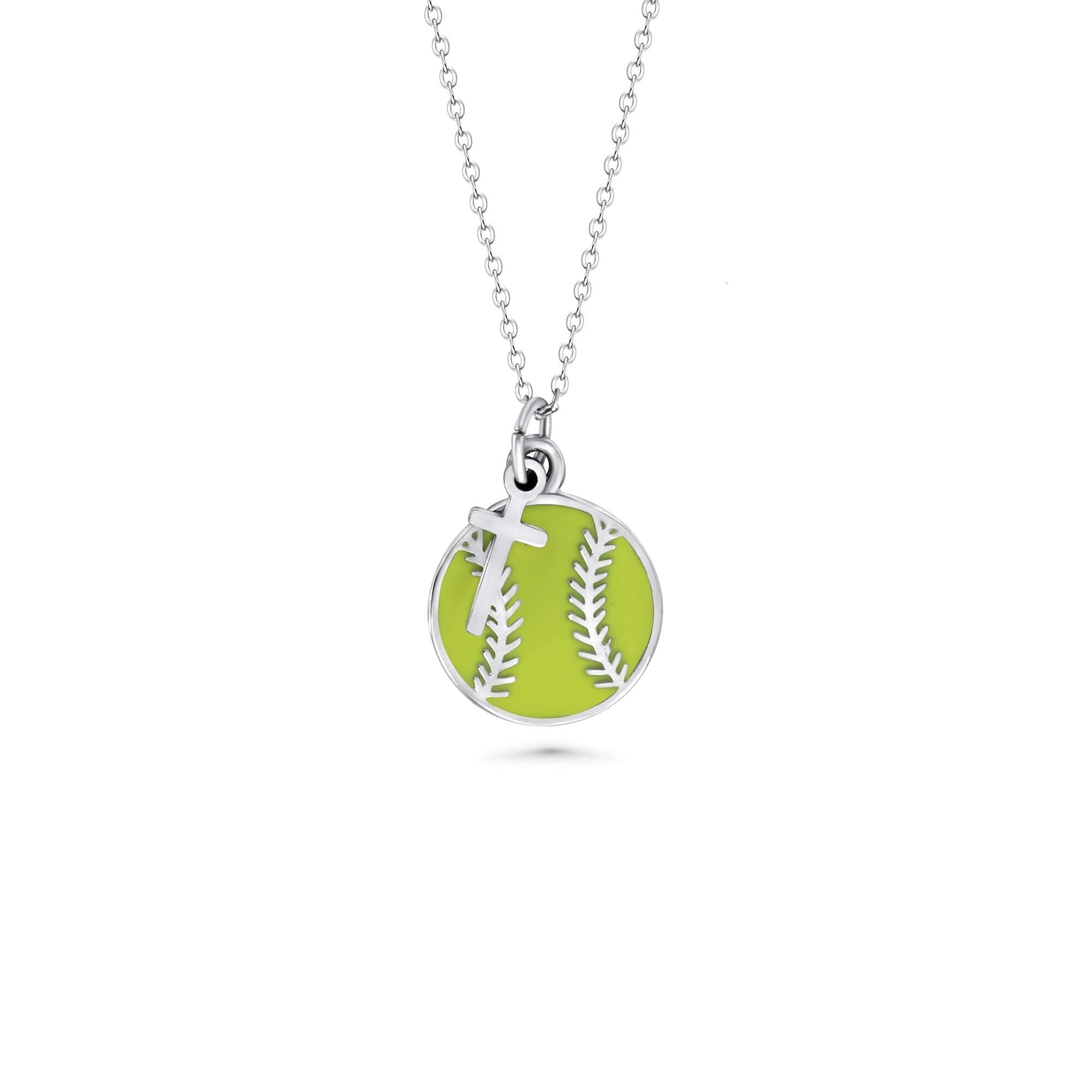 Softball Dangle Cross Necklace - Maximum Velocity Sports
