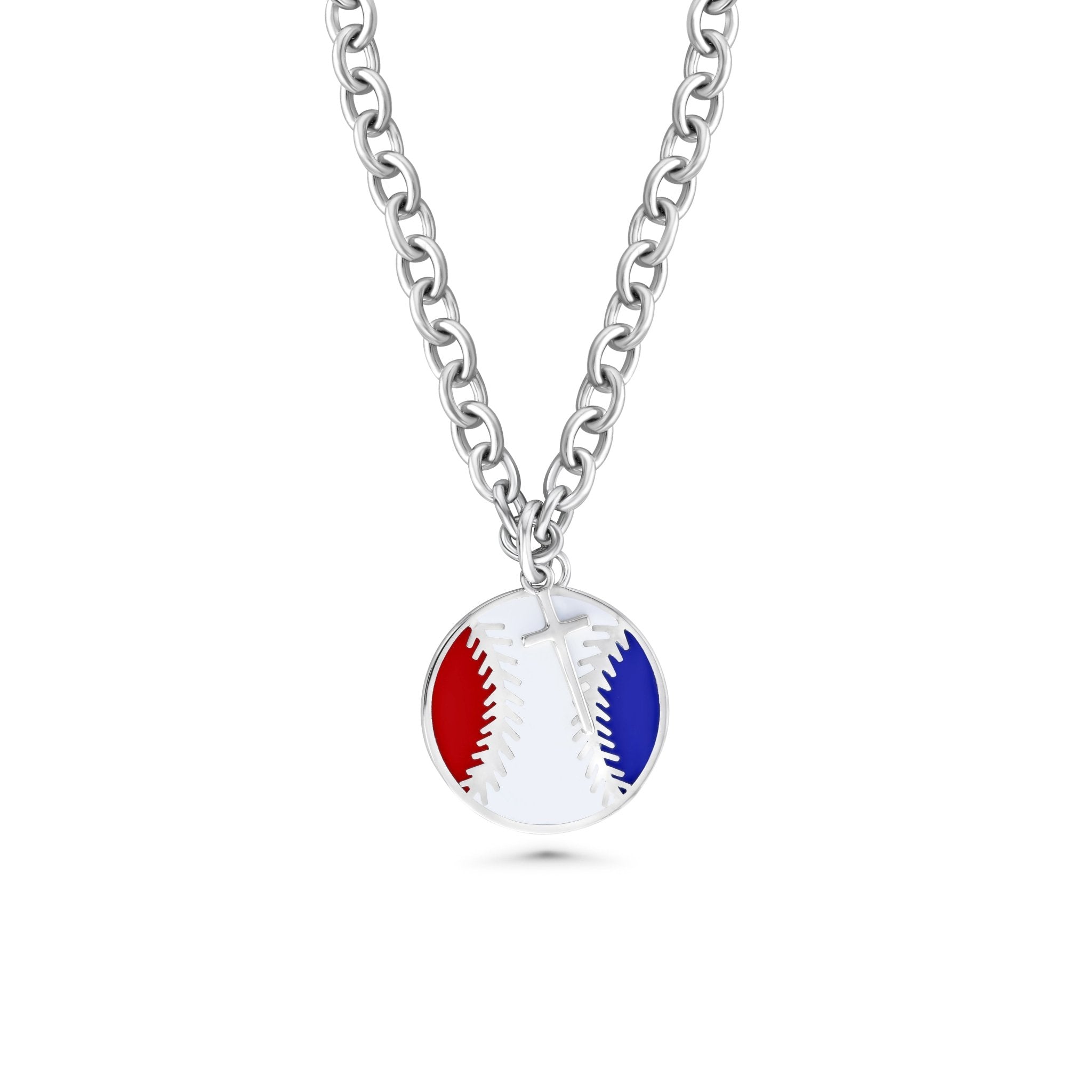 Softball Dangle Cross Necklace - Maximum Velocity Sports