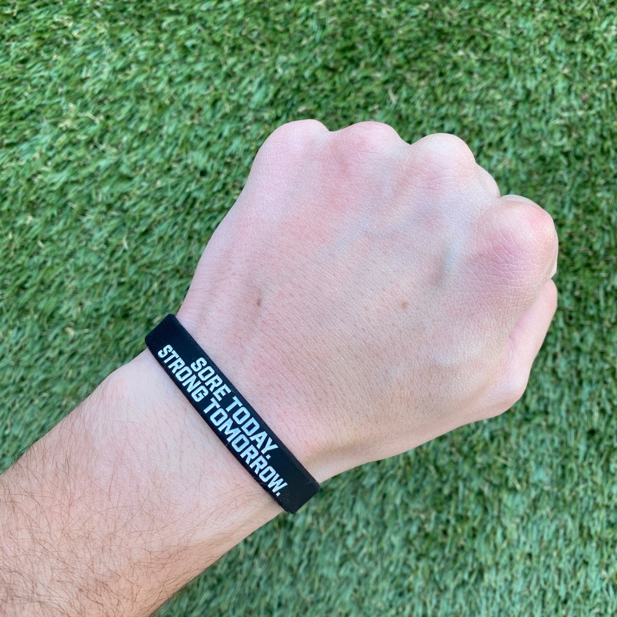 SORE TODAY. STRONG TOMORROW. Wristband - Maximum Velocity Sports