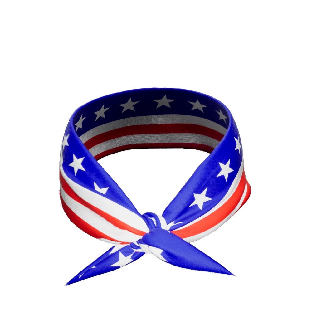 Stars & Stripes Tie Headband - Maximum Velocity Sports