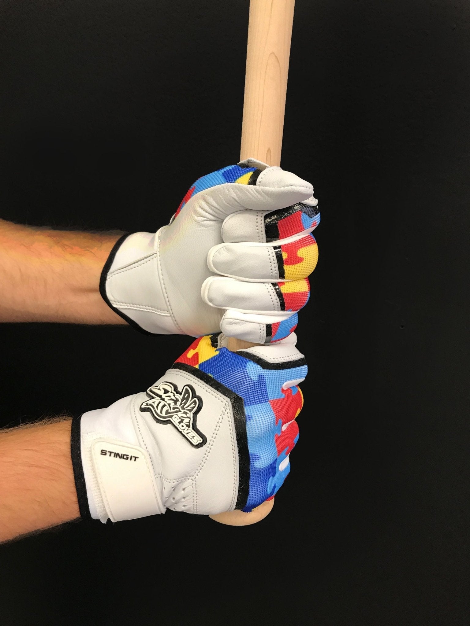 Sting Squad Batting Gloves - Autism Awareness - Maximum Velocity Sports