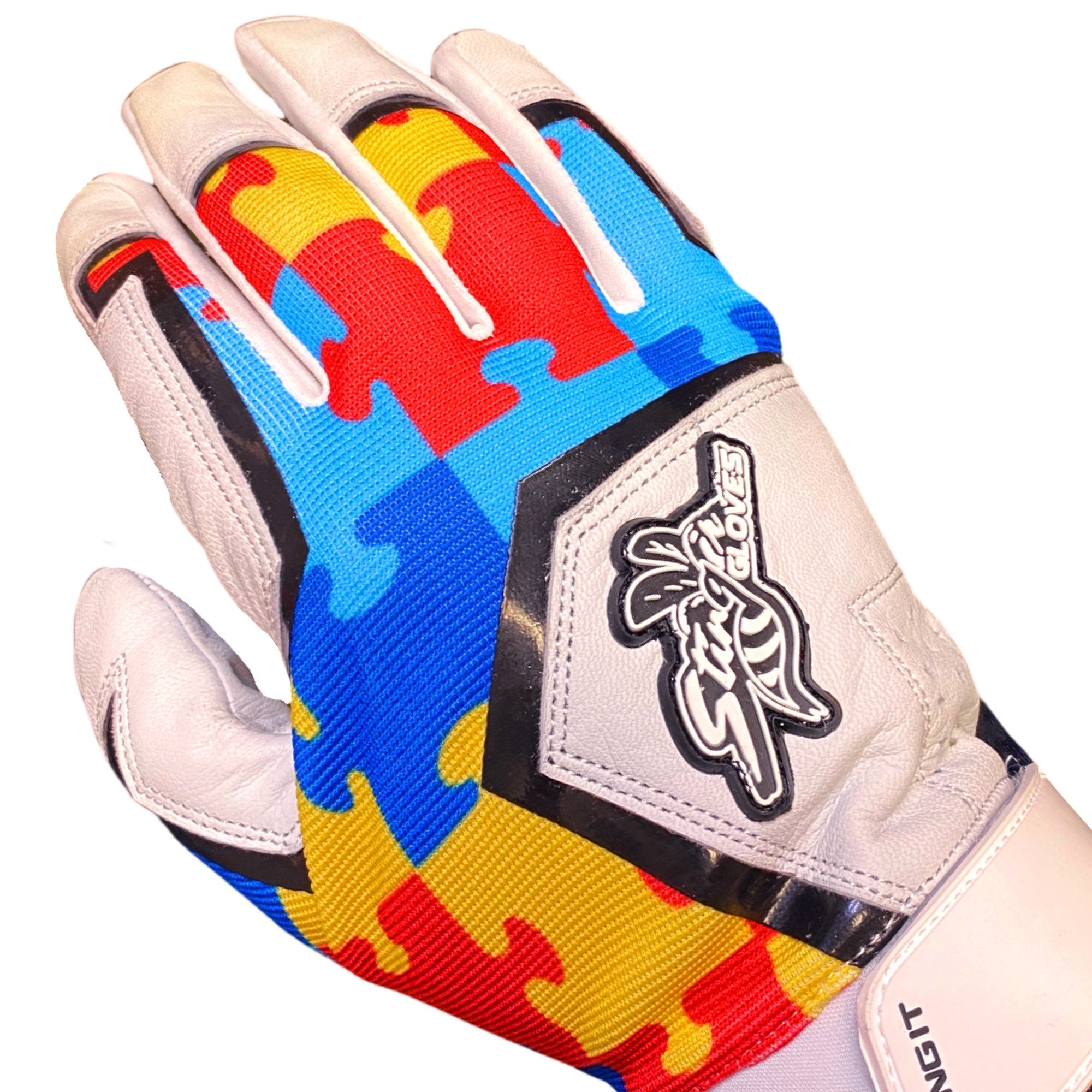 Sting Squad Batting Gloves - Autism Awareness - Maximum Velocity Sports