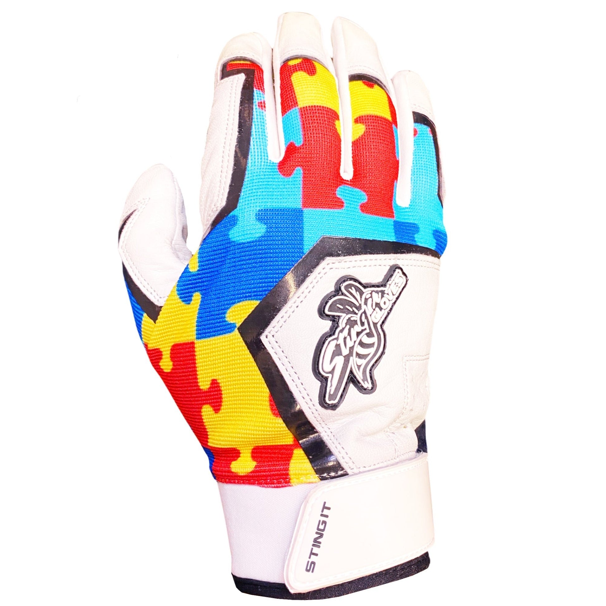 Sting Squad Batting Gloves - Autism Awareness - Maximum Velocity Sports