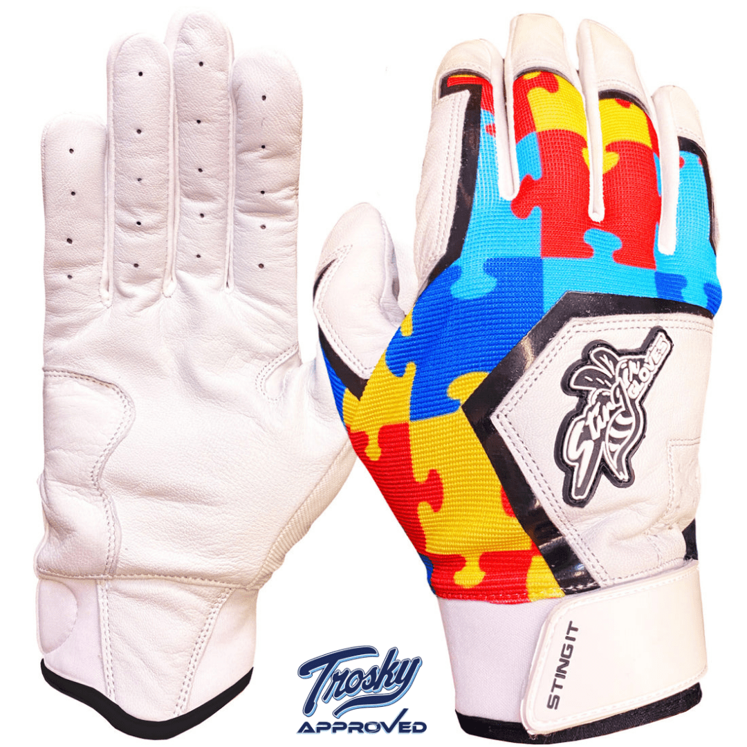 Sting Squad Batting Gloves - Autism Awareness - Maximum Velocity Sports