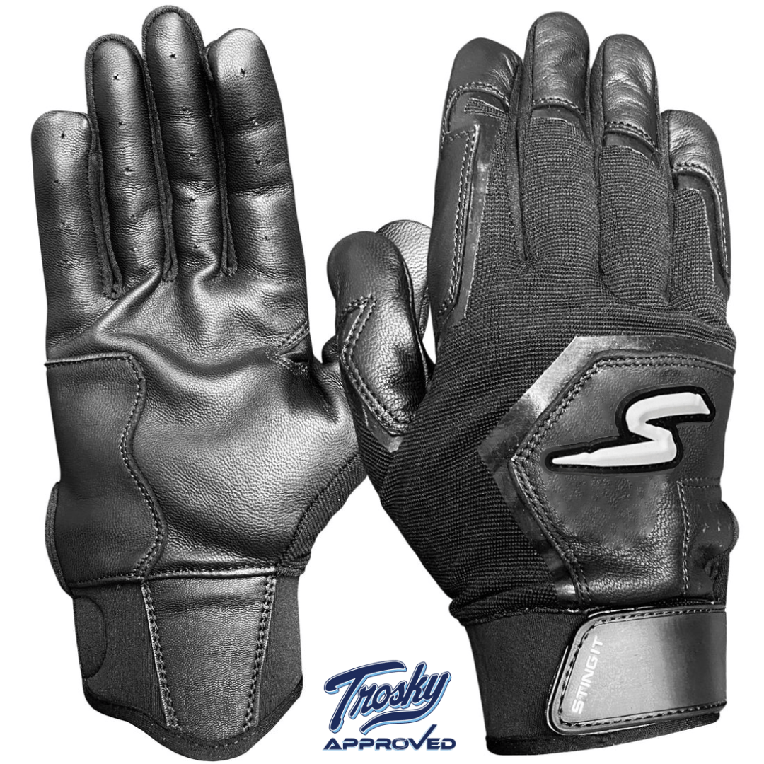 Sting Squad Batting Gloves - Black Out - Maximum Velocity Sports