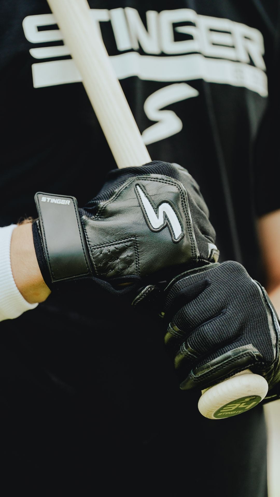 Sting Squad Batting Gloves - Black Out - Maximum Velocity Sports