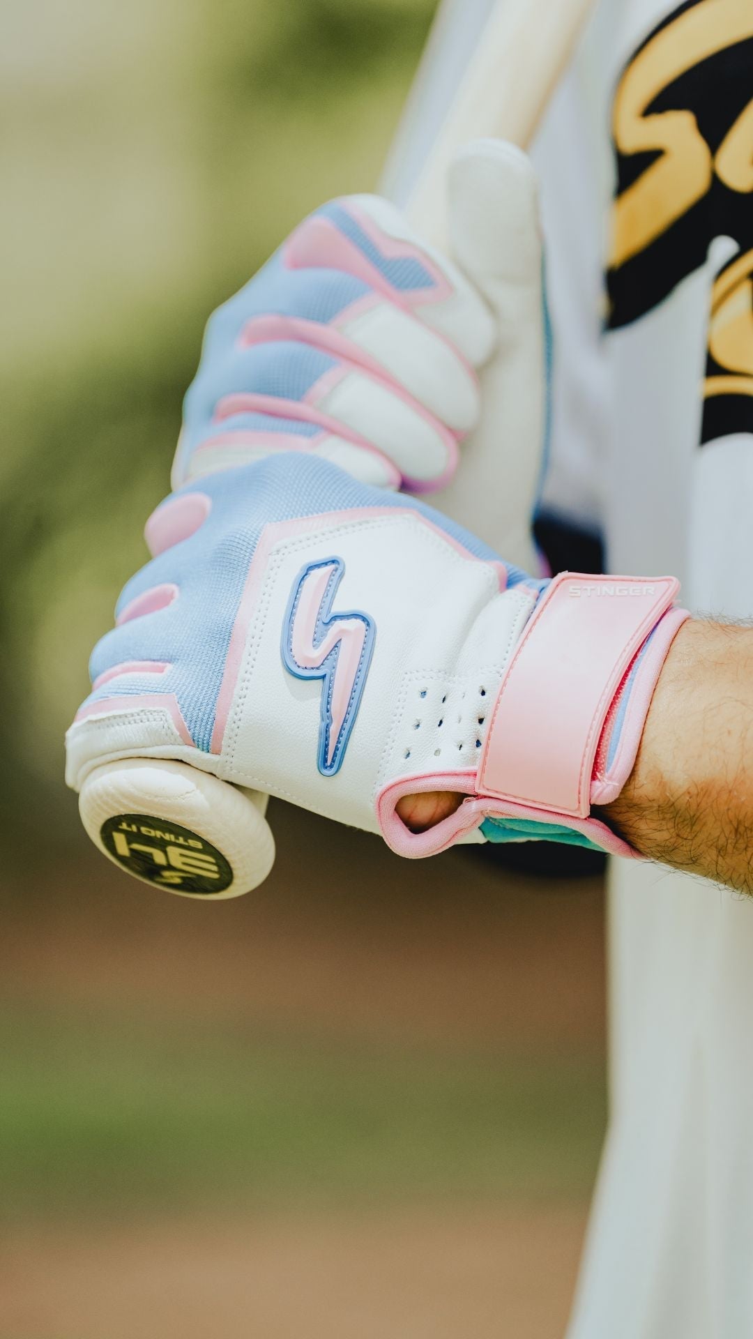 Sting Squad Batting Gloves - Cotton Candy - Maximum Velocity Sports