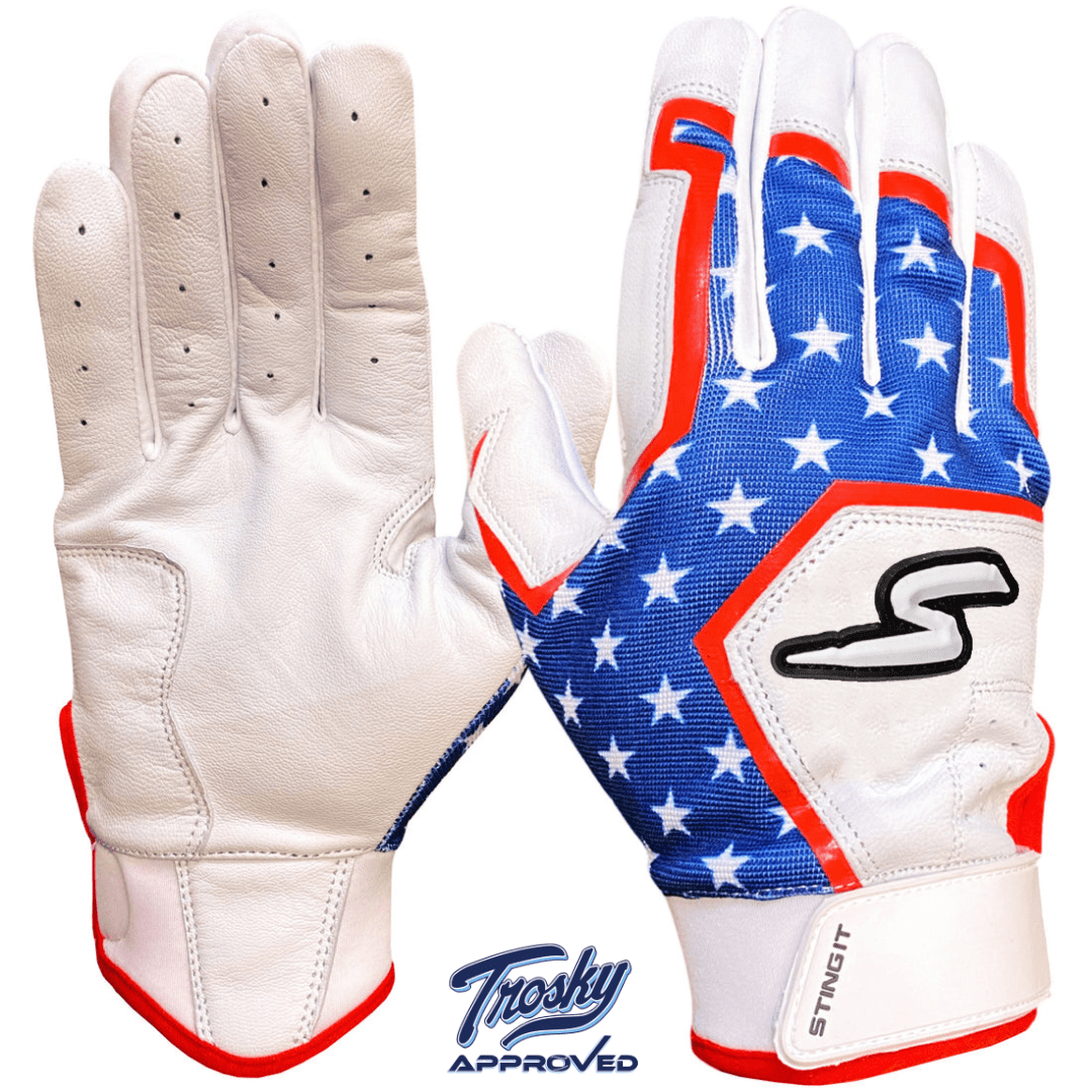 Sting Squad Batting Gloves - 'Merica USA - Maximum Velocity Sports