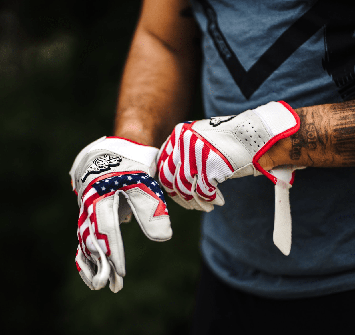 Sting Squad Batting Gloves - 'Merica USA - Maximum Velocity Sports