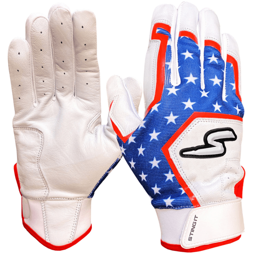 Sting Squad Batting Gloves - 'Merica USA - Maximum Velocity Sports