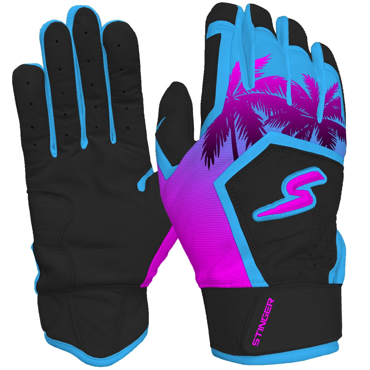 Sting Squad Batting Gloves - Miami Nights - Maximum Velocity Sports