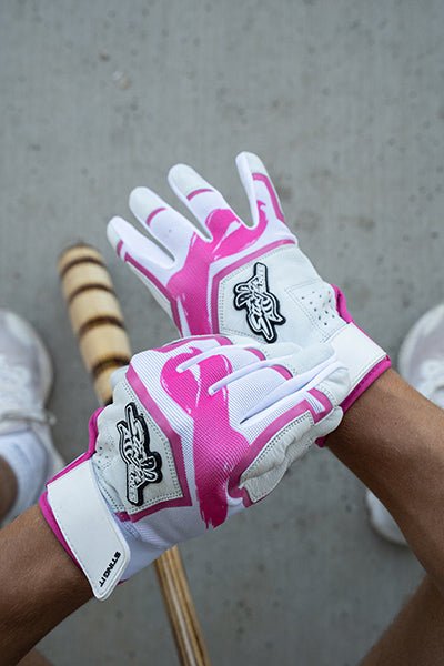 Sting Squad Batting Gloves - Pink Breast Cancer Awareness - Maximum Velocity Sports