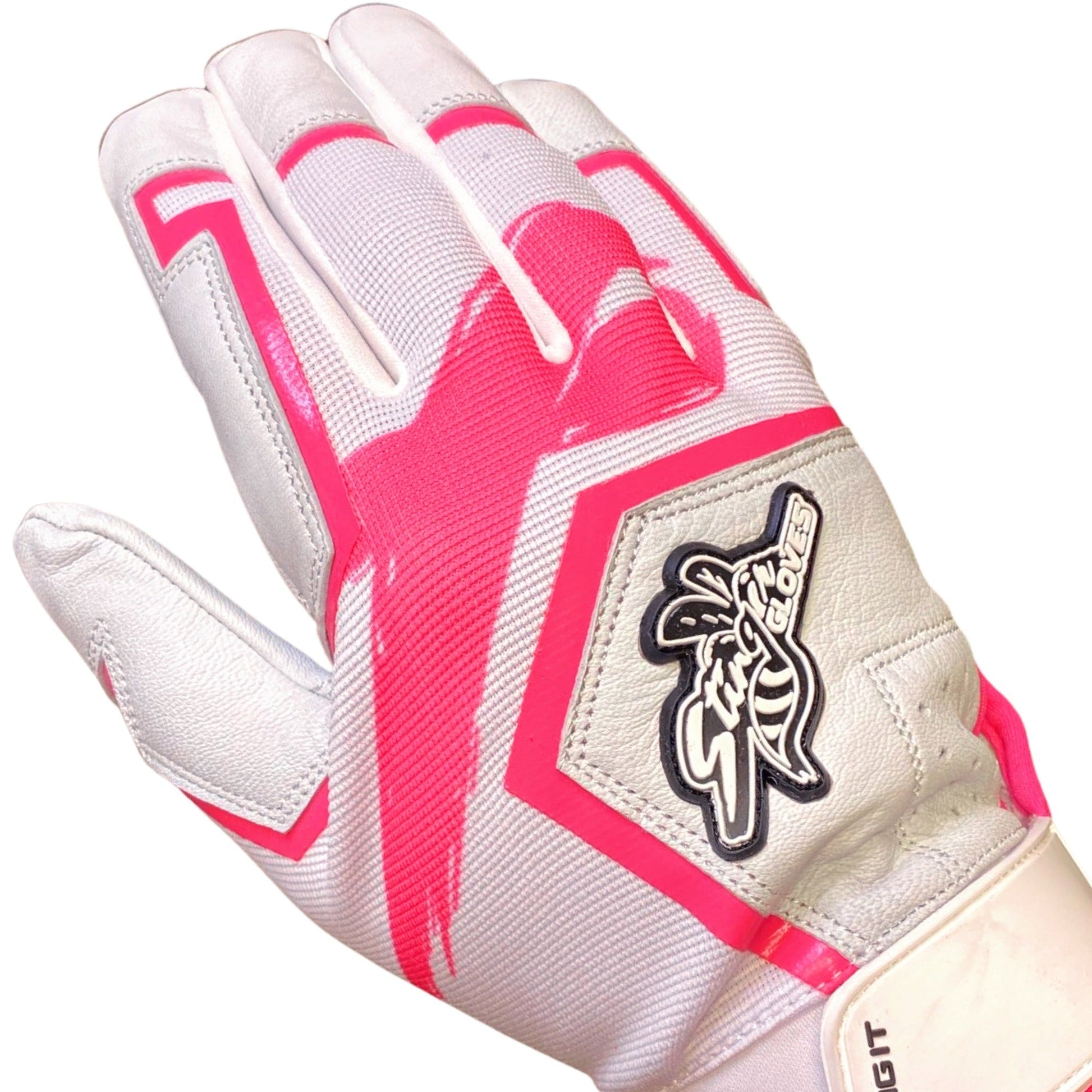 Sting Squad Batting Gloves - Pink Breast Cancer Awareness - Maximum Velocity Sports