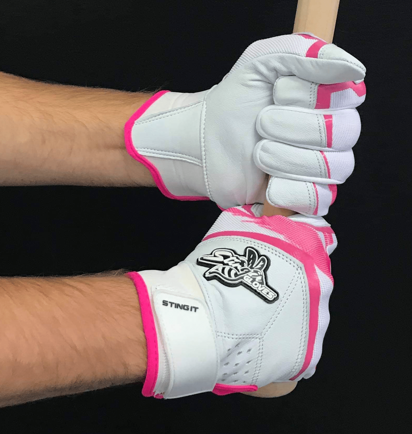 Sting Squad Batting Gloves - Pink Breast Cancer Awareness - Maximum Velocity Sports