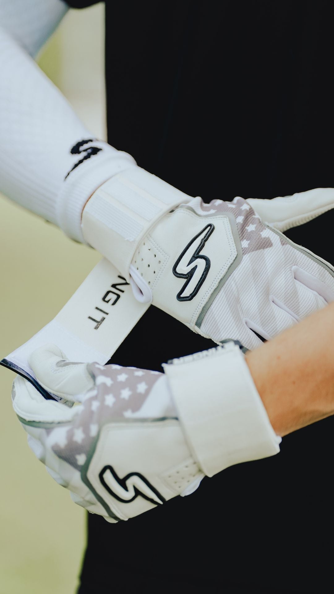 Sting Squad Batting Gloves - White Out - Maximum Velocity Sports